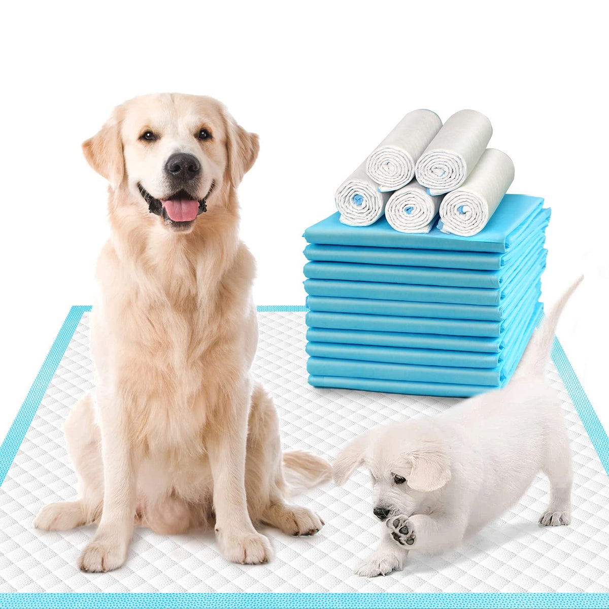 Deep Dear Extra Large Dog Pads 30'X26' (40 Count), Thicker Pet Training And Puppy Pads, Super Absorbent Pee Pads For Dogs, Leakproof Dog Potty Training Pads For Puppies, Cats, Rabbits, Pet Pee Pads Xl