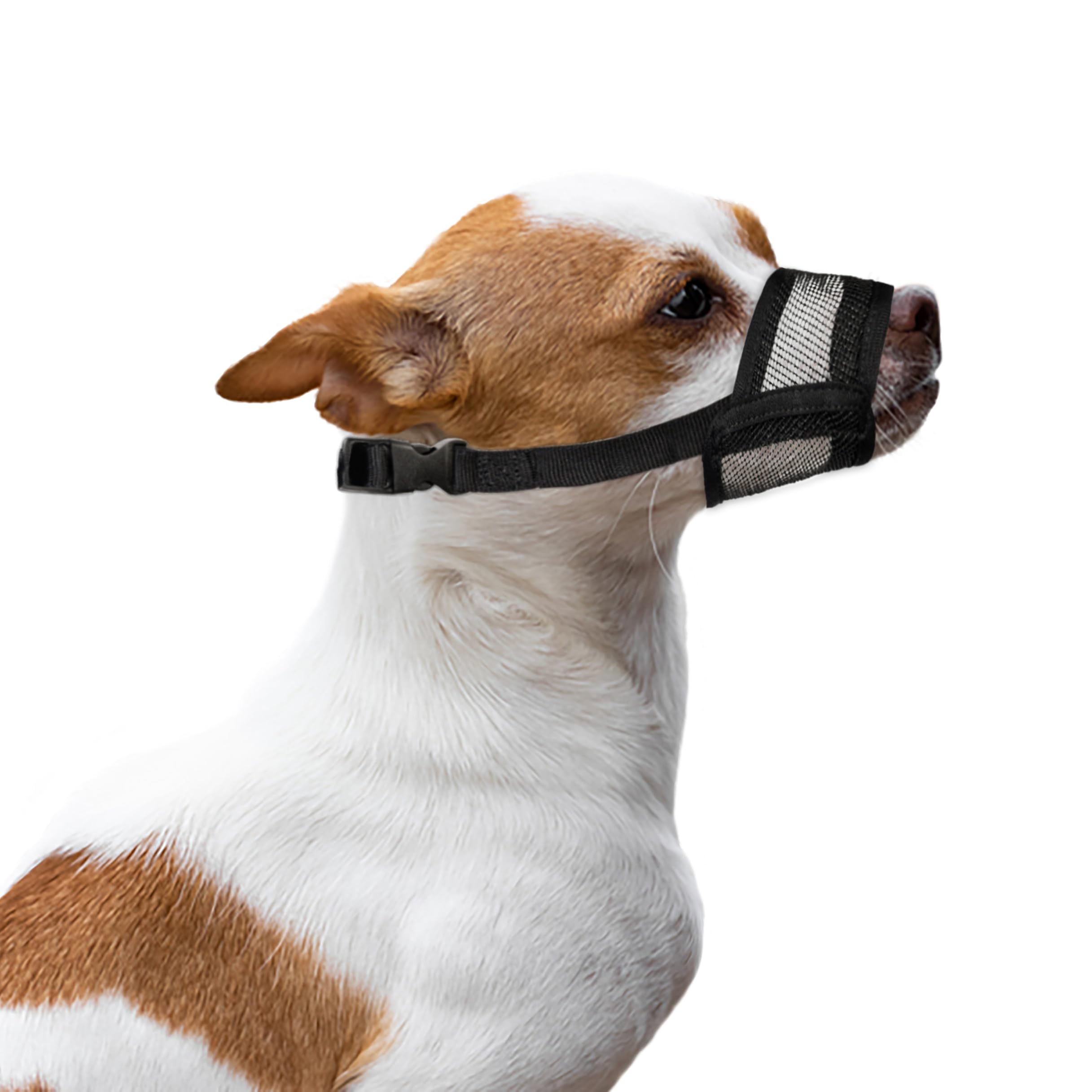 Flintstone Muzzle For Small Dog - Soft Air Mesh Small Dog Muzzle | Breathable Muzzles To Prevent Biting Chewing Grooming | Drink