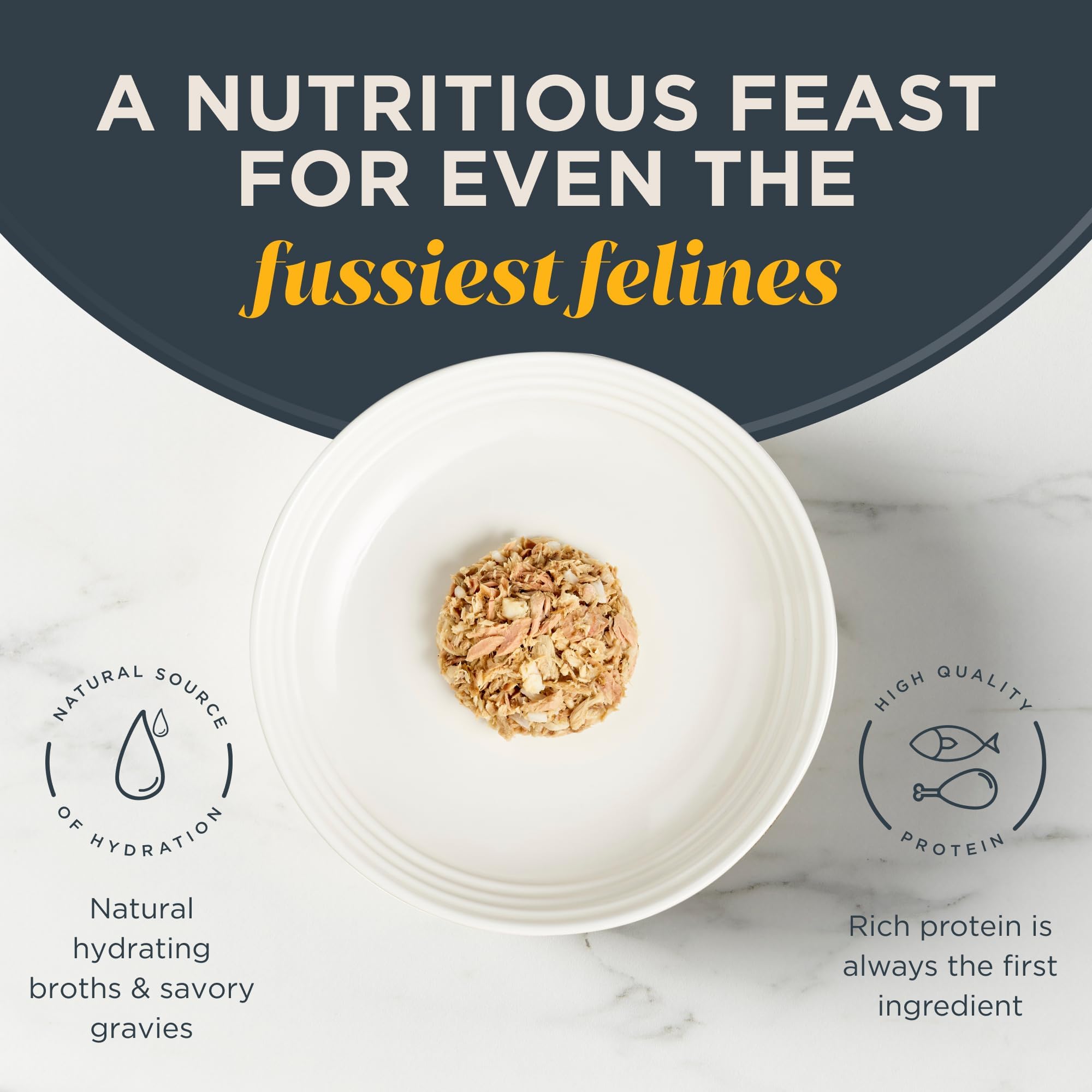 Reveal Natural Wet Cat Food, 24 Count, Grain Free, Limited Ingredient Canned Food for Cats, Tuna with Sea Bream in Broth, 2.47 o