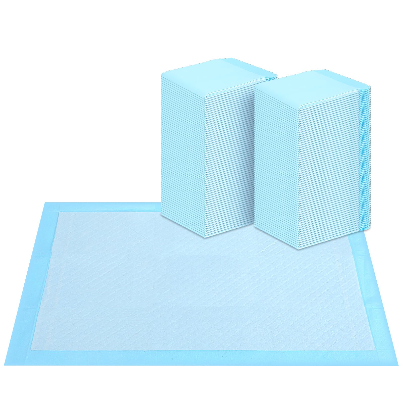 Super Absorbent Waterproof Dog and Puppy Pet Training Pad, Housebreaking Pet Pad, 150-Count Small-Size, 17.1X23.6, Blue