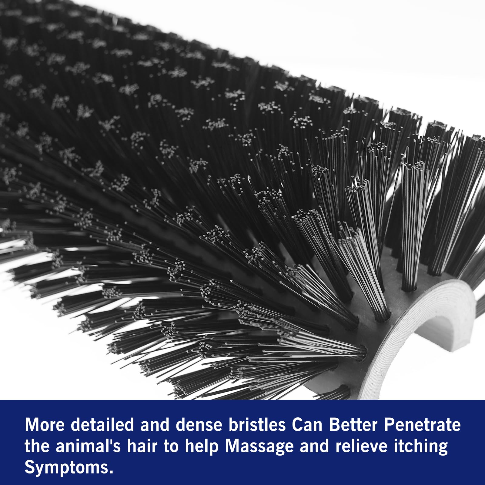 Livestock Scratching Brush Goat Scratcher Tool Full Massage Grooming Brushes With 4 Screws For Cow,Cattle,Cow,Sheep, Horses,Pigs