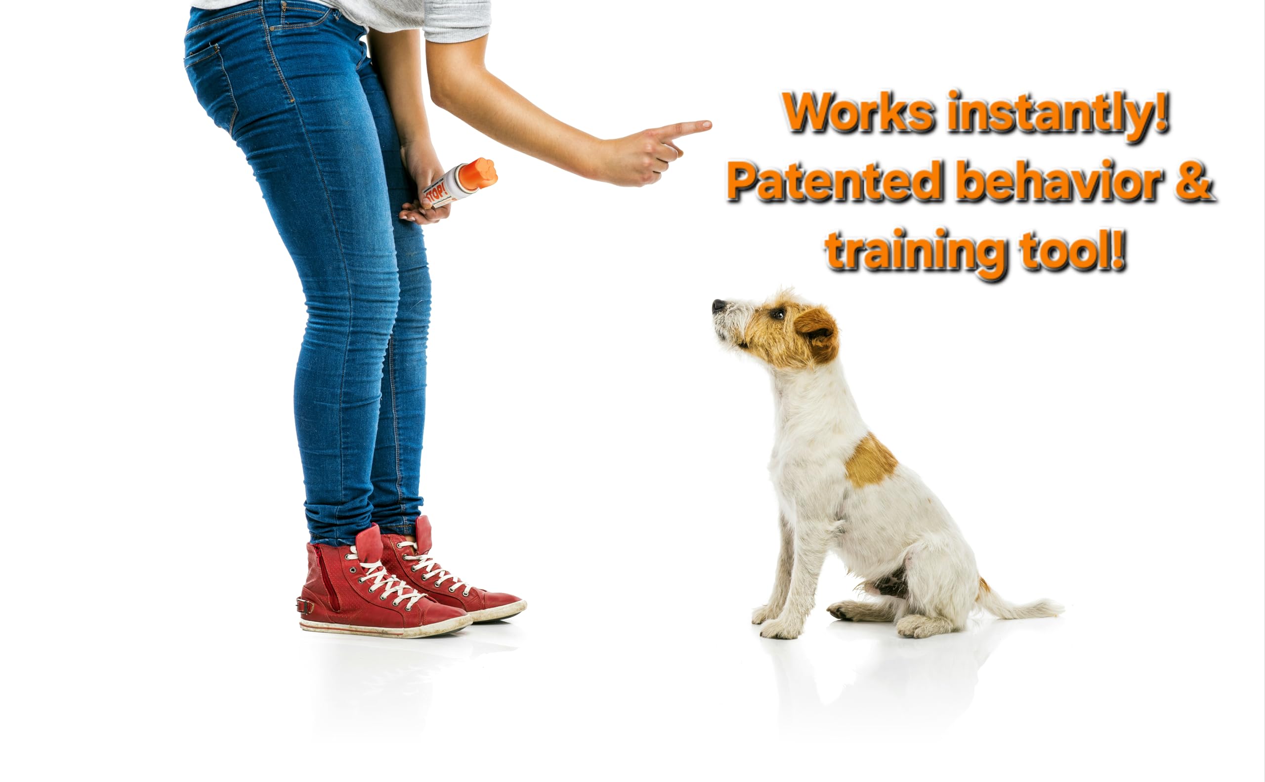Safety-Sport Dog Stop! - Stop Barking, Jumping, Chasing, Fighting, Scratching, Chewing, Biting & More! Safe, Humane, Effective P