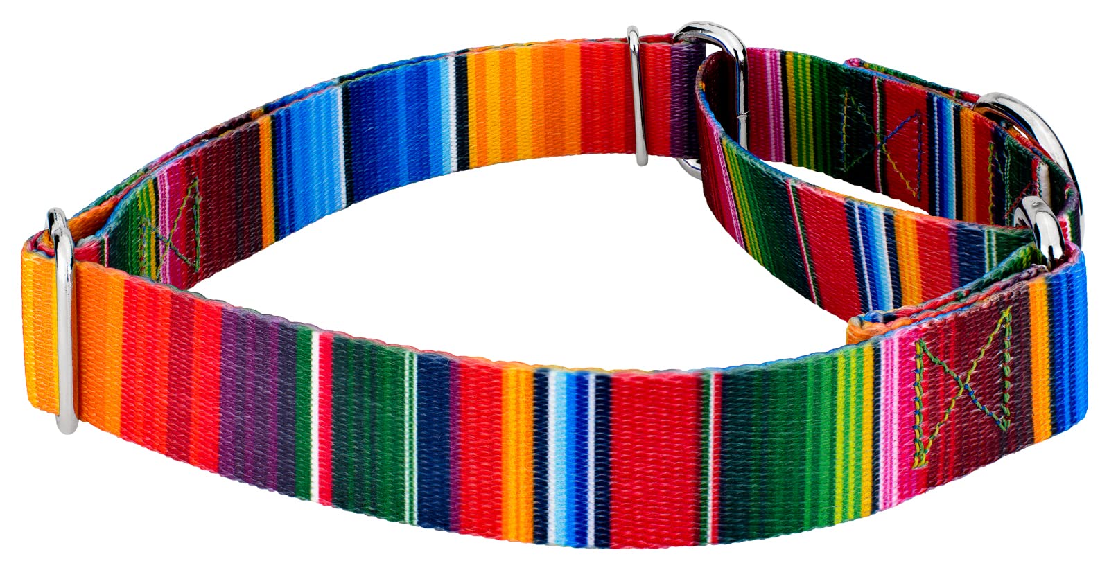 Country Brook Petz - Serape Martingale Dog Collar - Country And Western Collection Featuring Rustic Designs (5/8 Inch, Small)