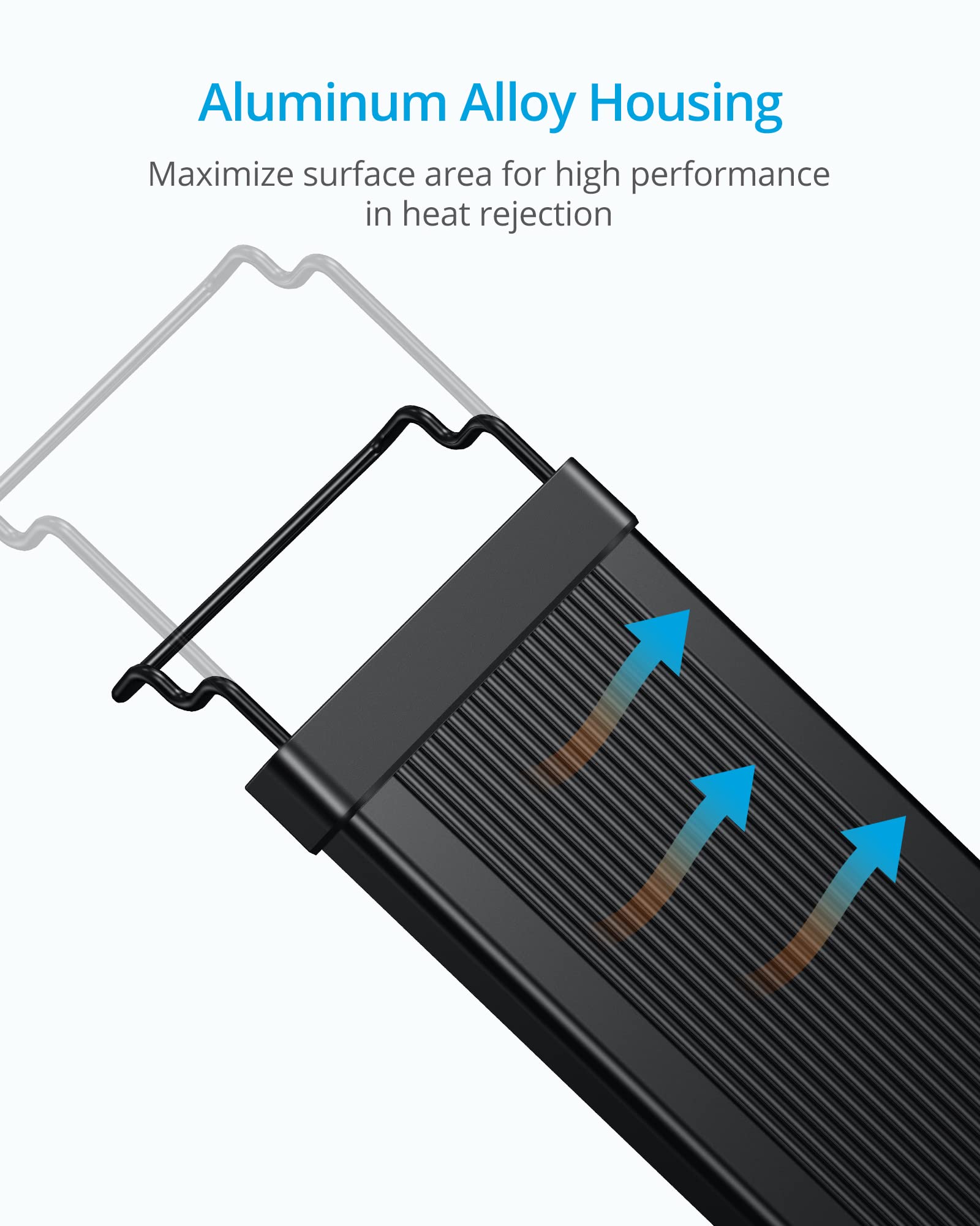 Nicrew Classicled Gen 2 Aquarium Light, 15 Watts, Dimmable Led Fish Tank Light With 2-Channel Control, White And Blue Leds, Size 18 To 24 Inch