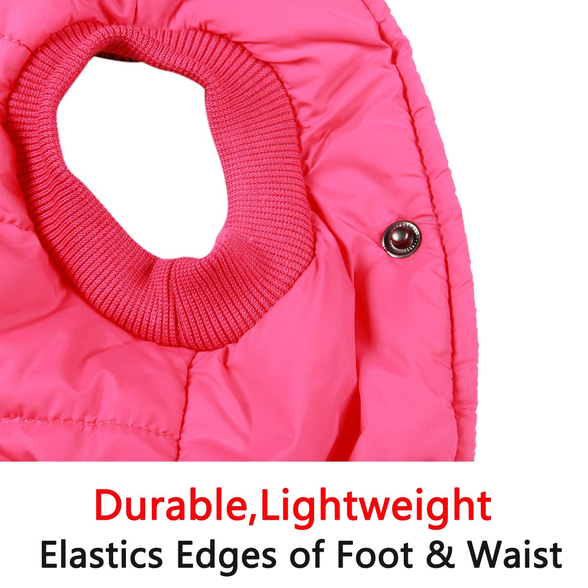 Vecomfy Fleece Lining Extra Warm Dog Hoodie In Winter For Medium Dogs Jacket Pet Coats With Hooded Pink L