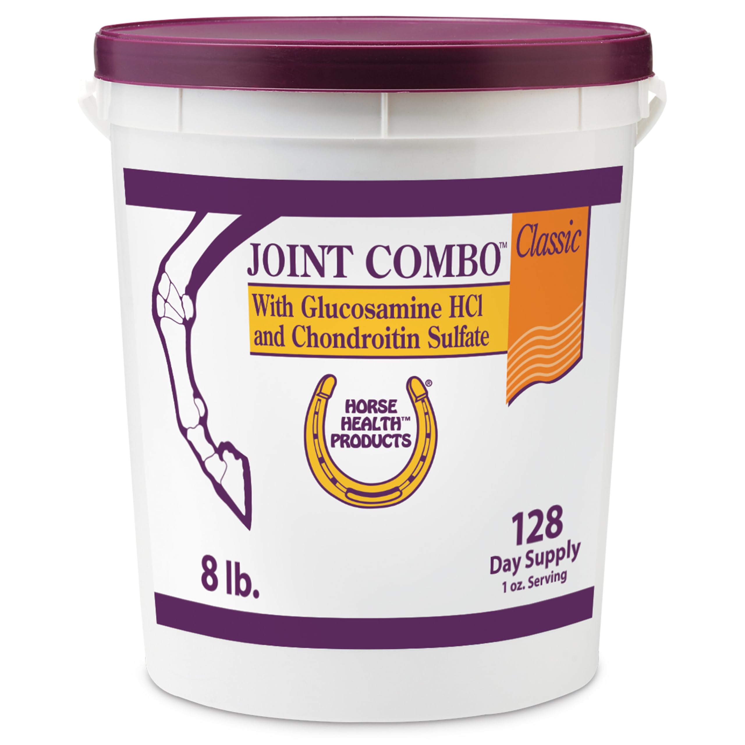 Horse Health Joint Combo Classic, An Unbeatable Joint Combination Supplement for Horses, Cinnamon Apple 8 Pounds