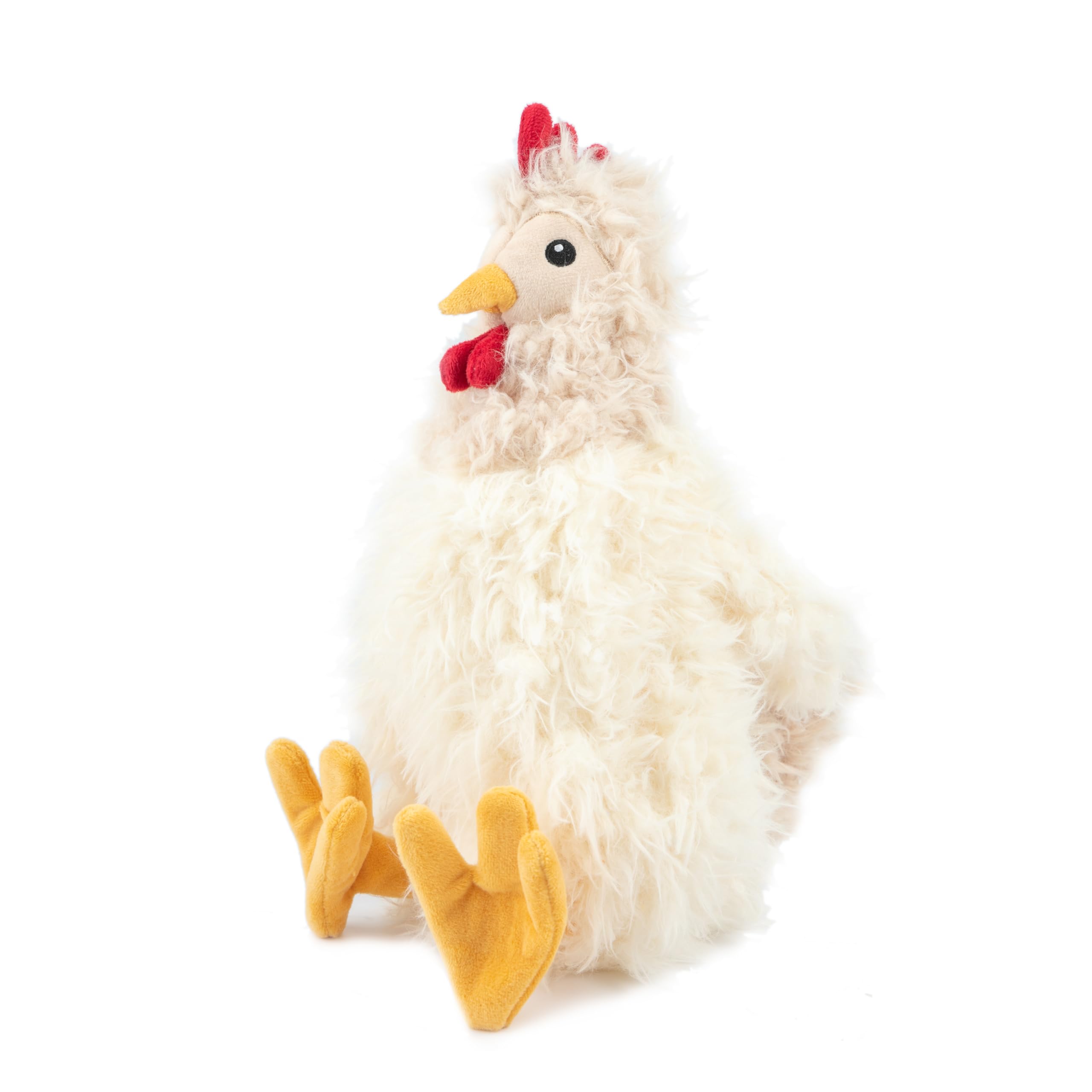 Best Pet Supplies Chicken Crinkle Plush Dog Toys for Interactive Play, Puppy and Senior Indoor Play, Colorful Chicken Toy Shape,
