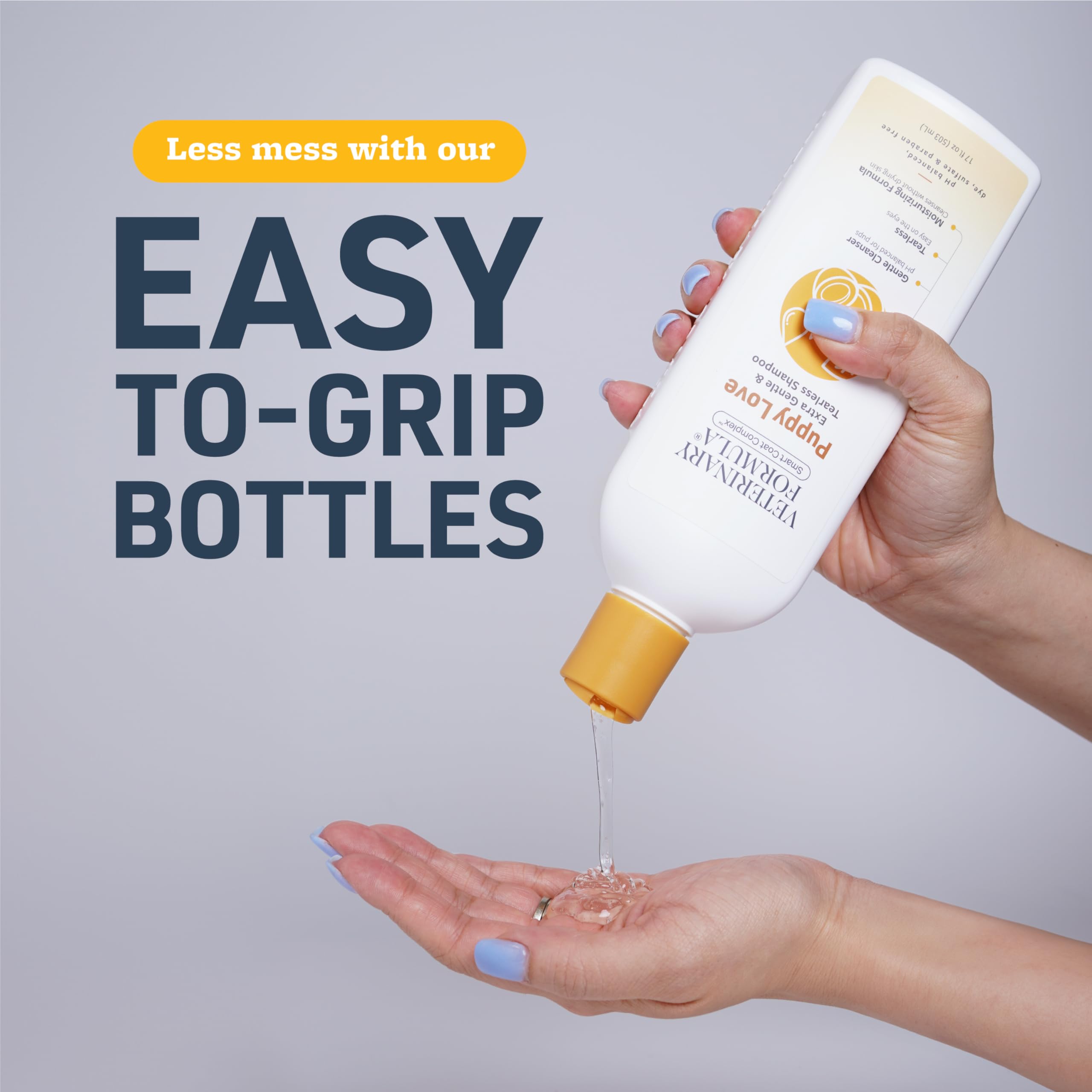 Veterinary Formula Smart Coat Complex Puppy Love Extra Gentle Tearless Shampoo, 17 Fl Oz – For Pups Over 6 Weeks – With Fresh Scent, Long-Lasting Clean – Won'T Dry Out Delicate Skin