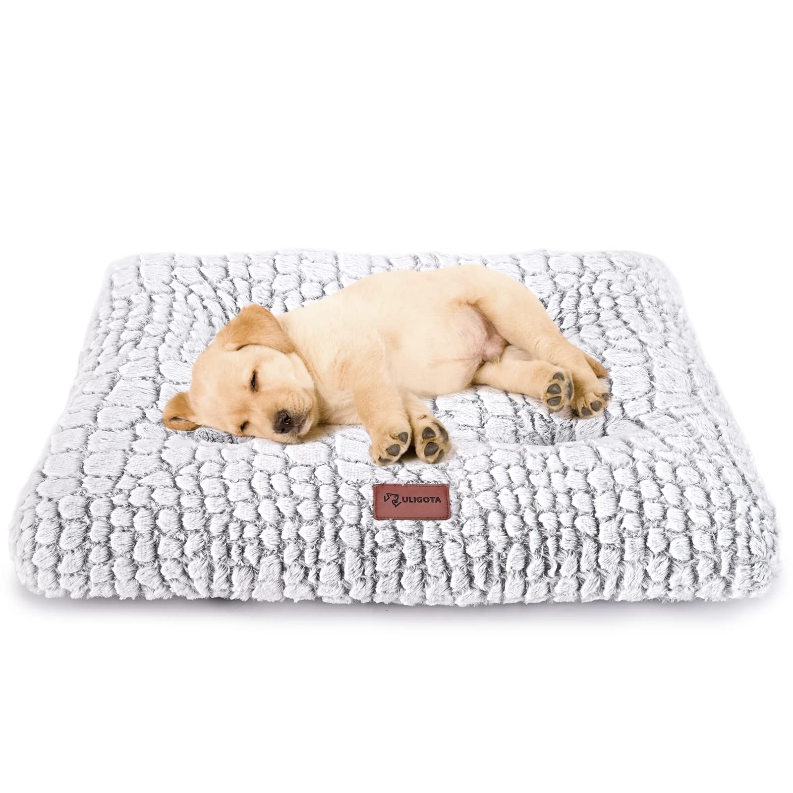 Dog Bed Crate Pad - Soft Fluffy Pet Cushion Mat For Small Dogs, Anti-Slip Comfy Kennel Pad For Puppy Crates