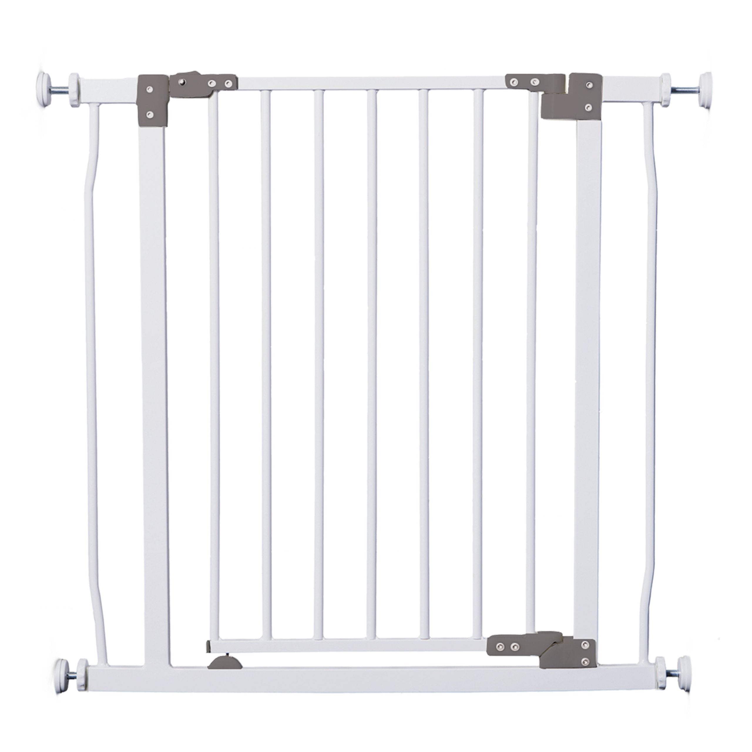 Dreambaby Chelsea Hallway Auto-Close Security Baby Safety Gate-with Extensions-White-Model L790W, 38-53 Inch