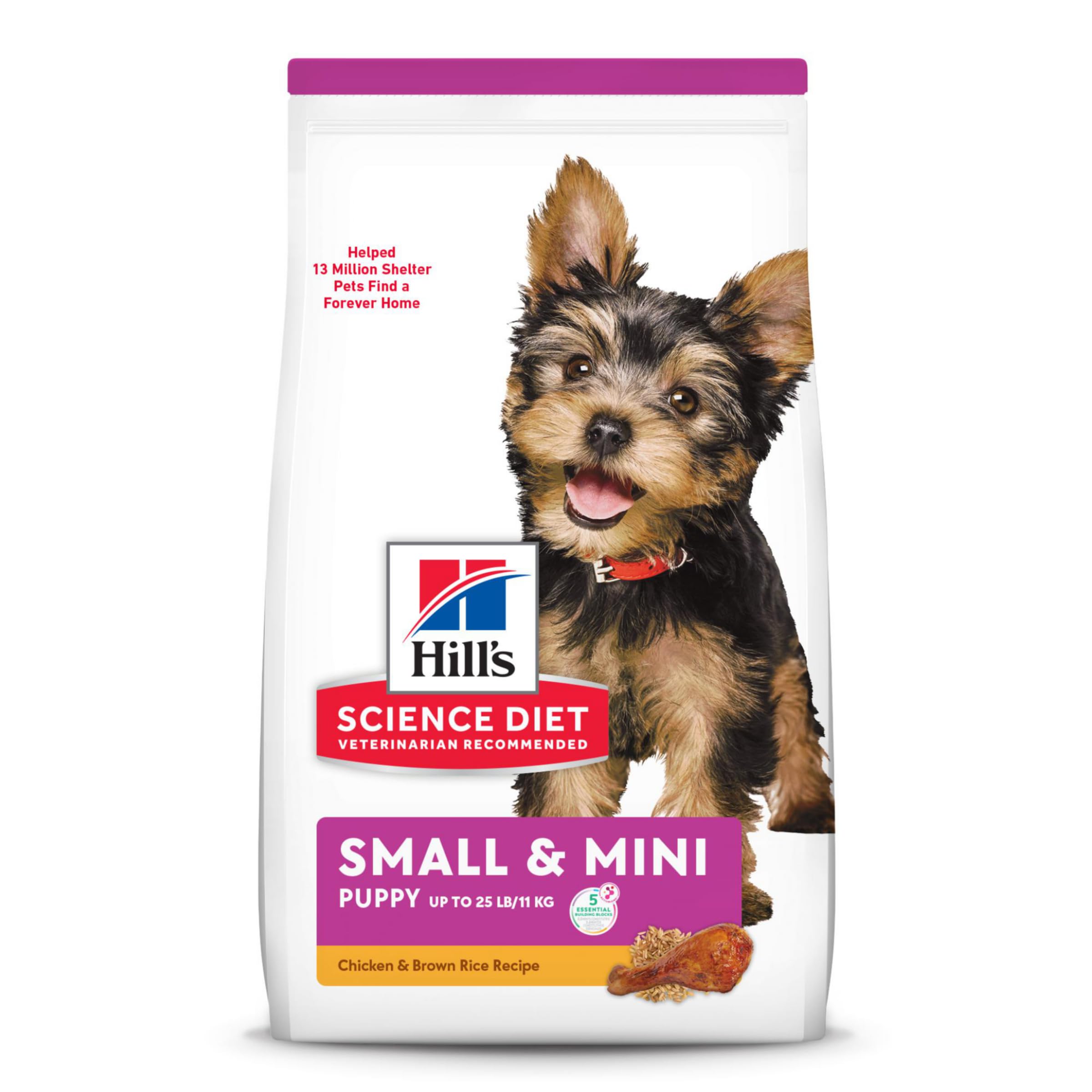 Hills Science Diet Dry Dog Food, Puppy, Small Paws for Small Breeds, Chicken Meal, Barley & Brown Rice Recipe, 4.5 lb. Bag