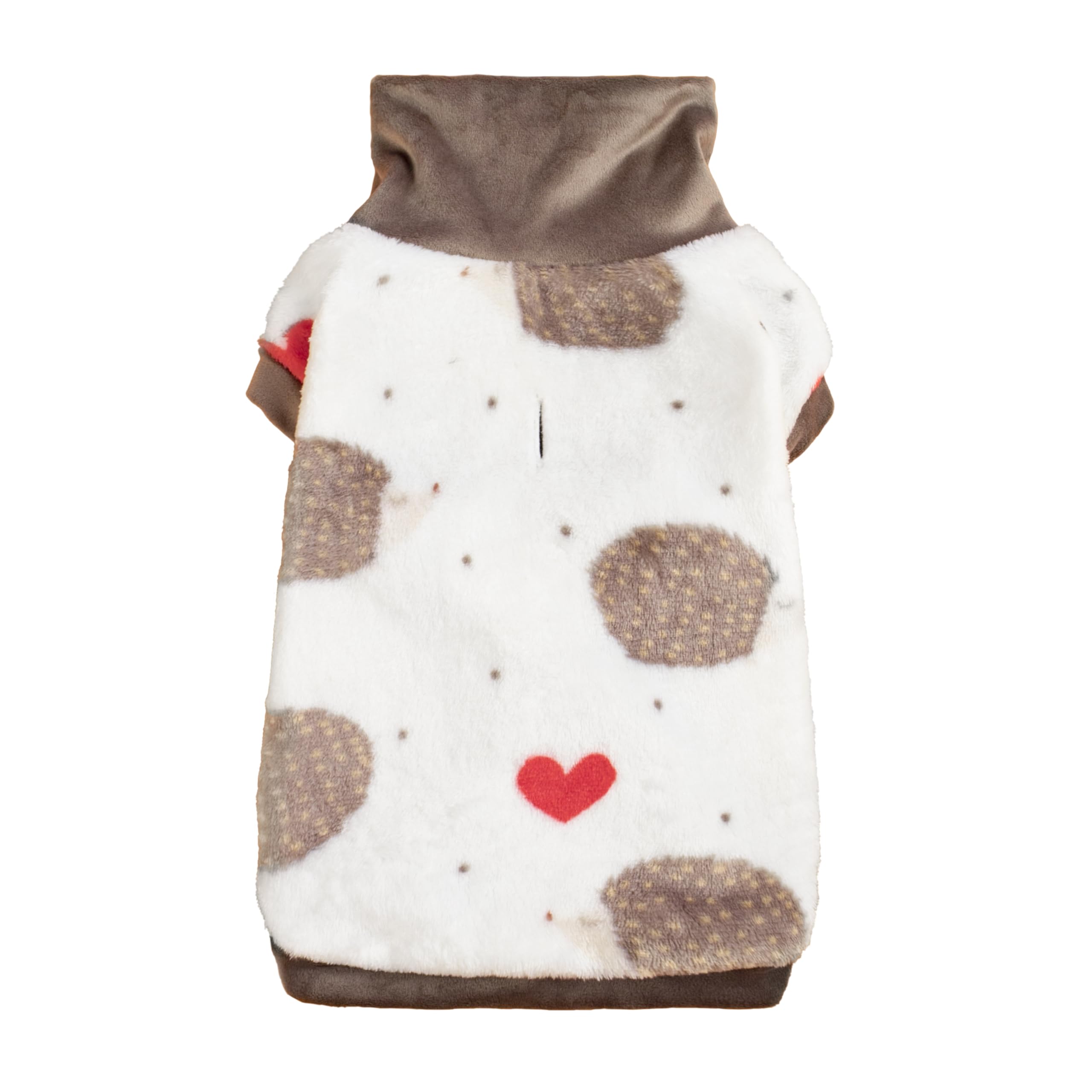 Fitwarm Cute Hedgehogs Turtleneck Dog Sweater, Thermal Dog Winter Clothes for Small Dogs Boy Girl, Cozy Dog Cold Weather Coat, D