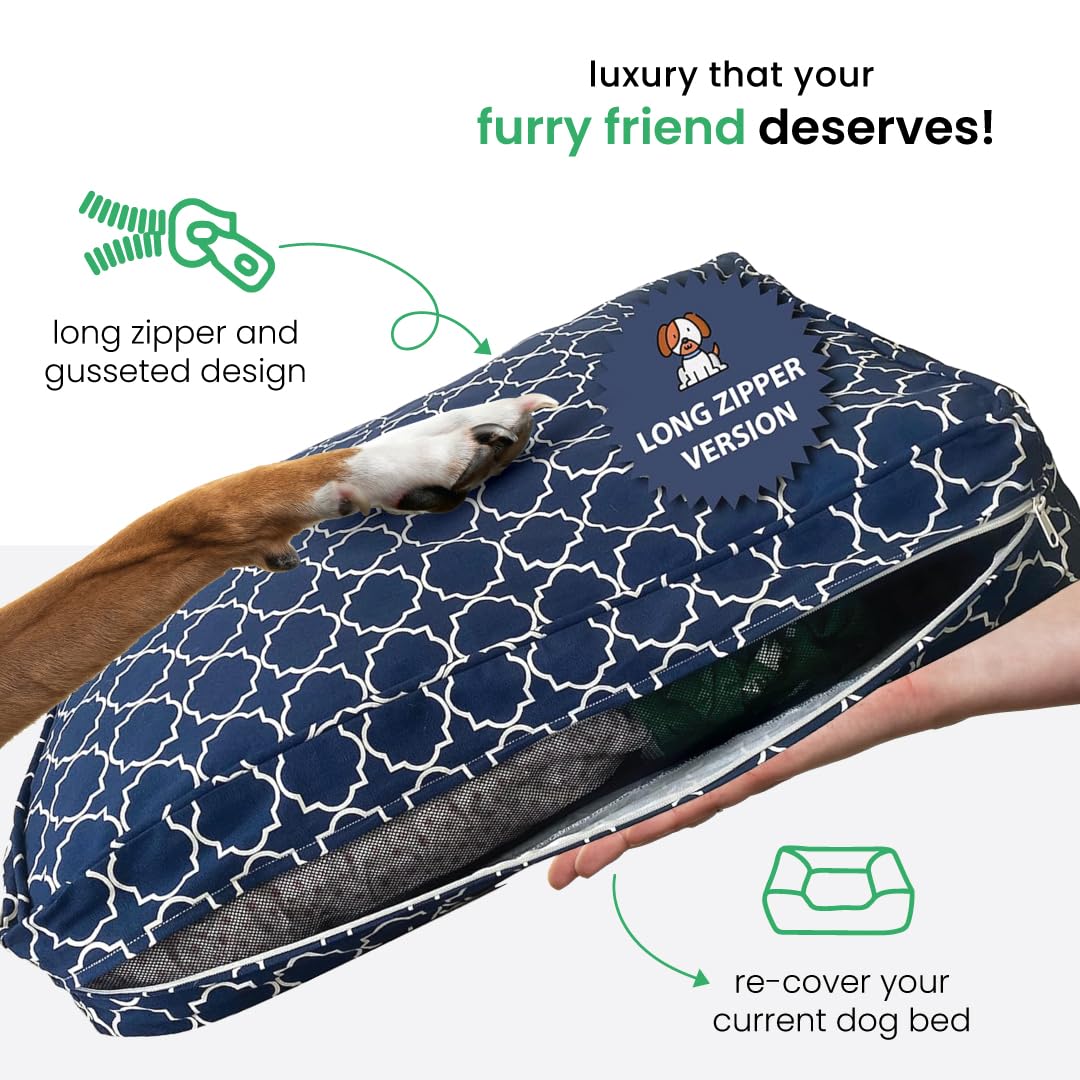 Molly Mutt Small Dog Bed Cover - Romeo & Juliet Print - Measures 22   X27   X5 - 100% Cotton - Durable - Breathable - Sustainabl