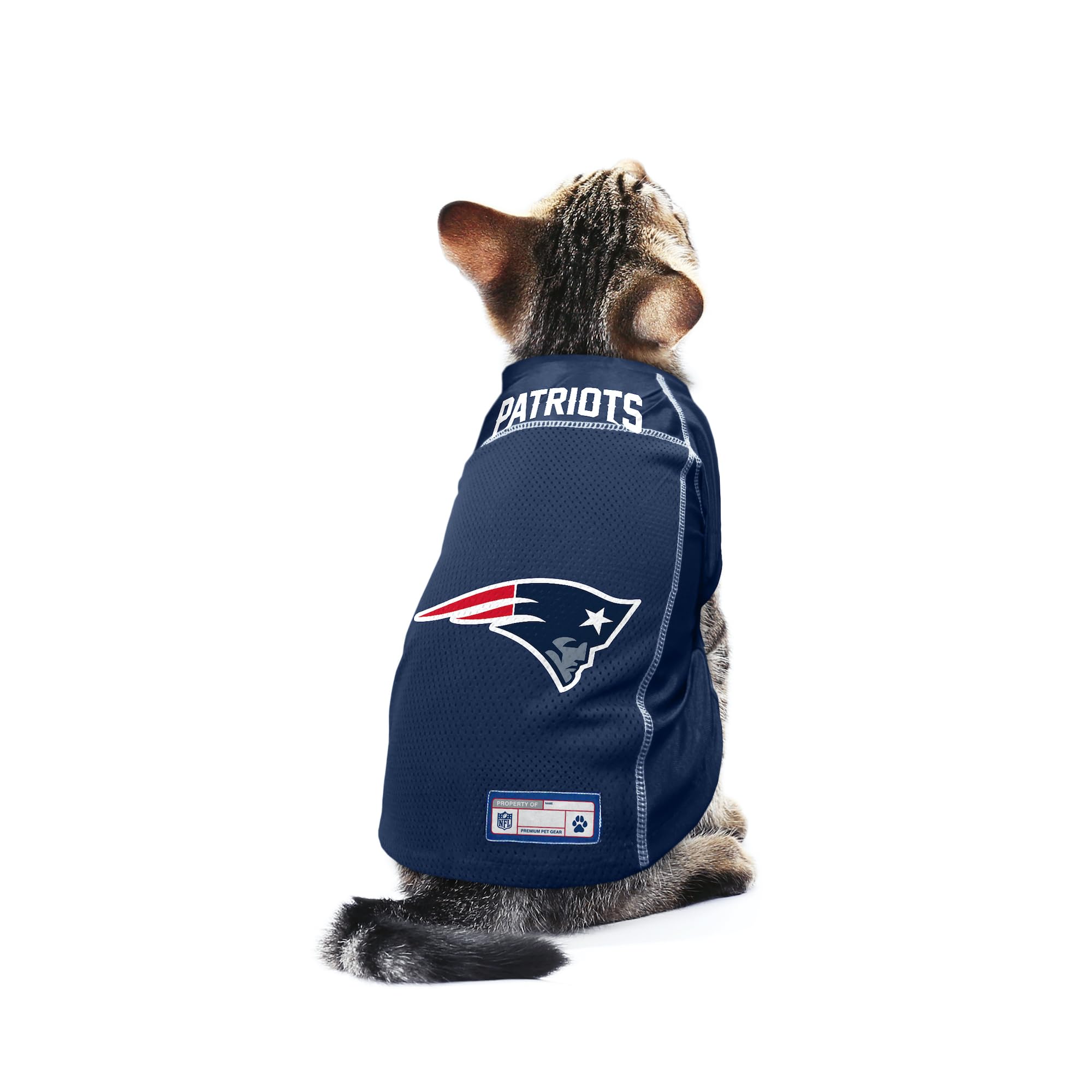 Littlearth Unisex-Adult Nfl New England Patriots Basic Pet Jersey, Team Color, X-Small