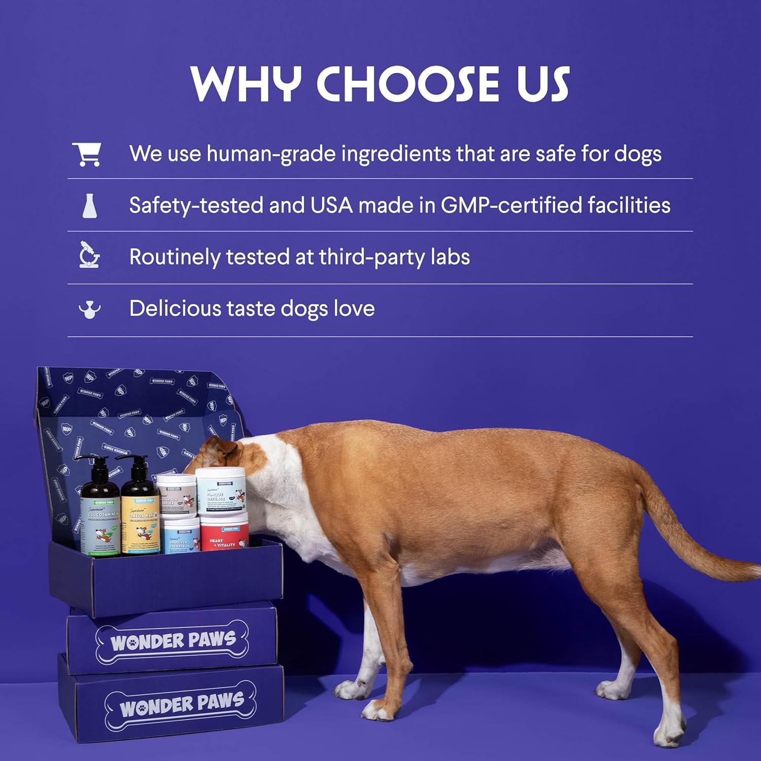 Wonder Paws Organic Turkey Tail Mushroom for Dogs - Powerful Turkey Tail for Dogs Mushroom Powder for Immunity, Respiratory, Dig