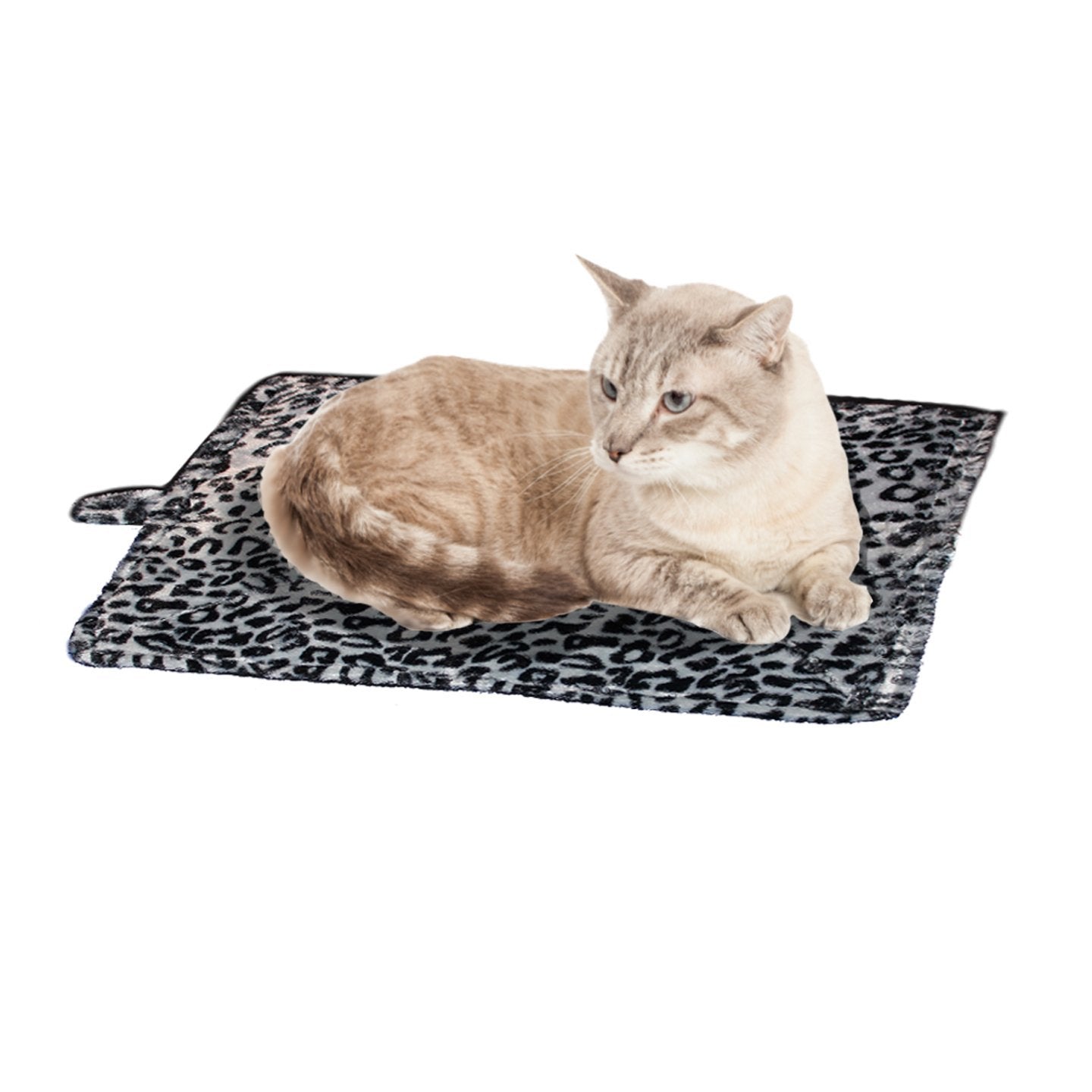 Purrfect Thermal Cat Bed, Purrfect Thermal Cat Mat, Leapord Prints, Gray