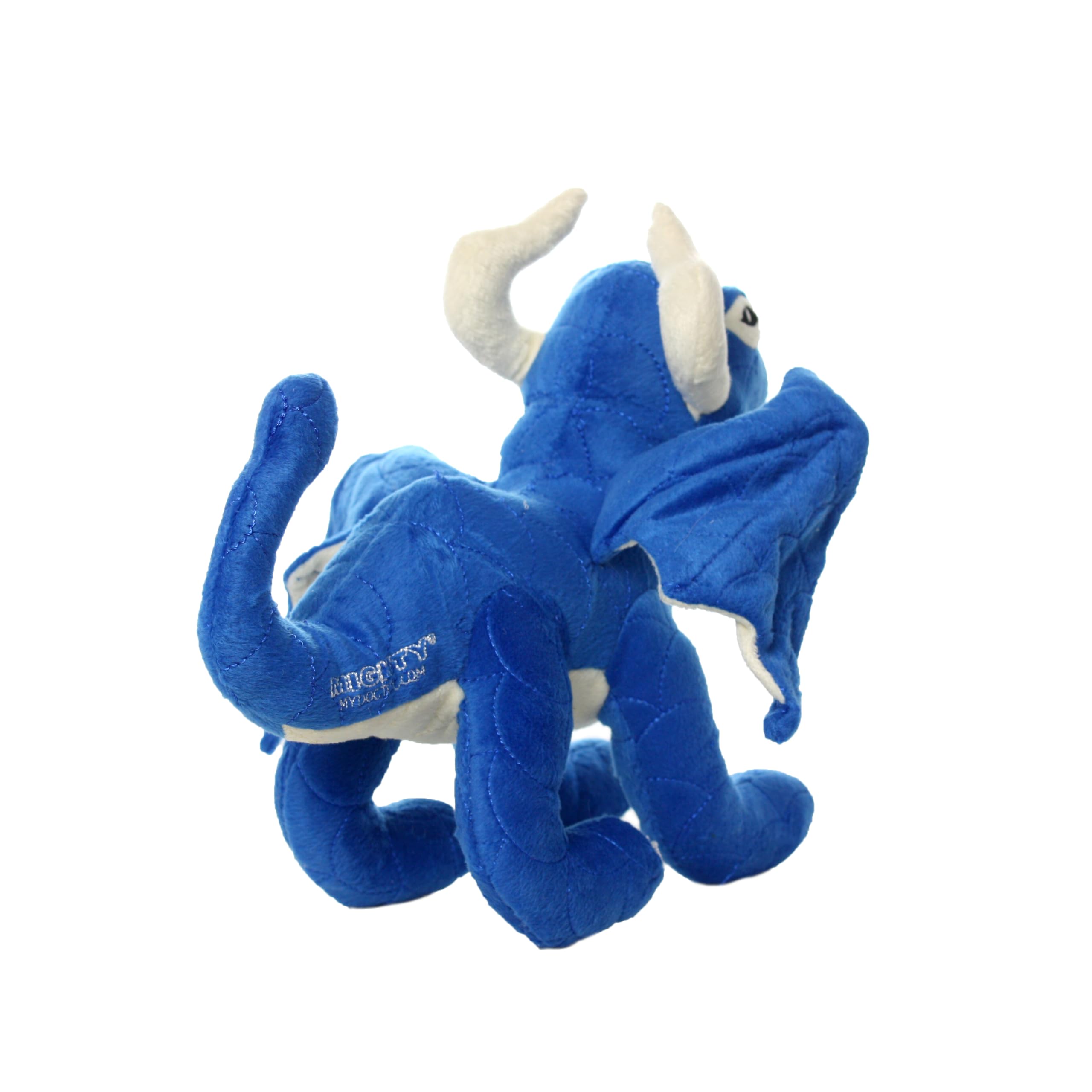 Mighty- Blue Dragon - Squeaker-Multiple Layers. Made Durable, Strong & Tough. Interactive Play (Tug, Toss & Fetch). Machine Washable & Floats