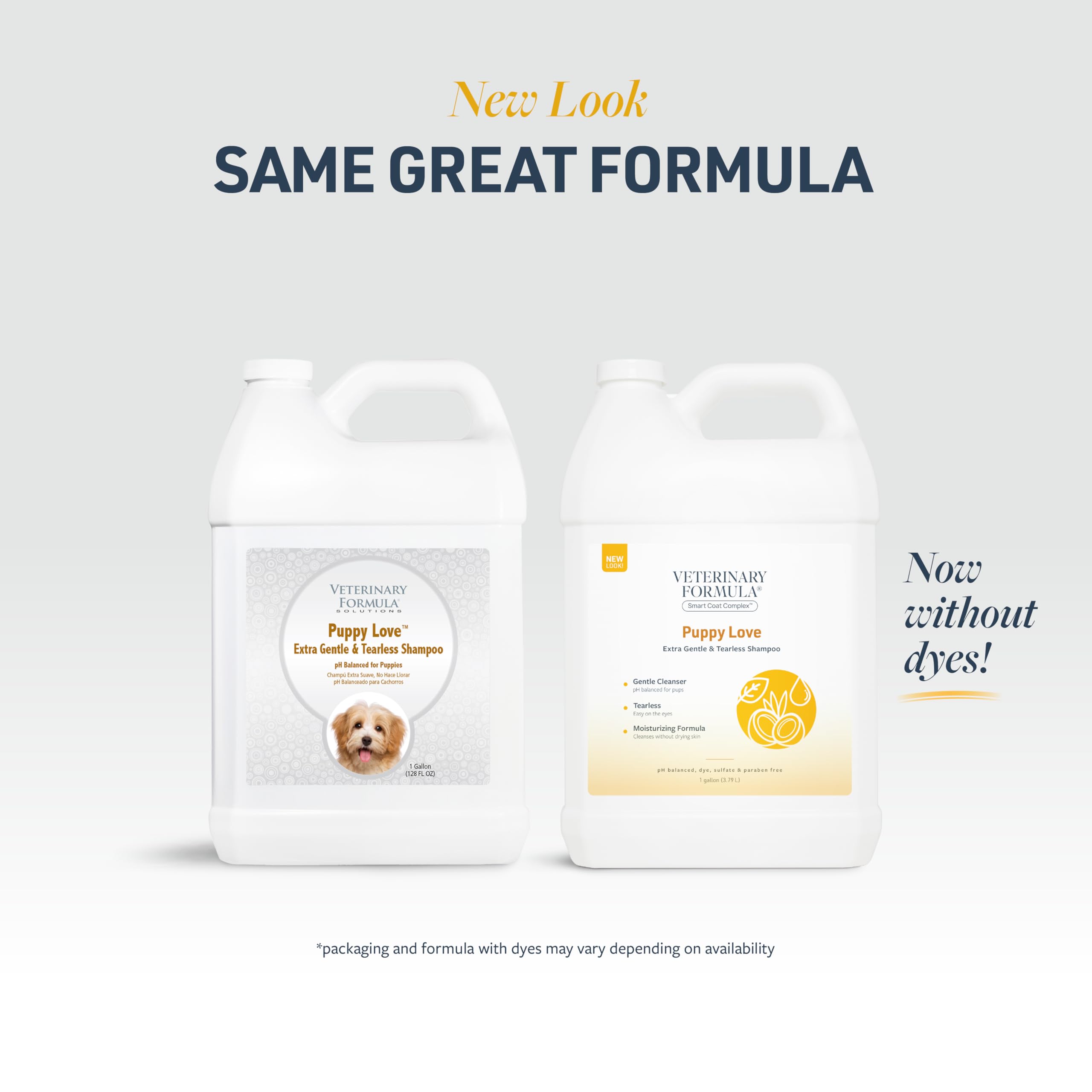 Veterinary Formula Smart Coat Complex Puppy Love Extra Gentle Tearless Shampoo, 128 Fl Oz / 1 Gallon - For Pups Over 6 Weeks - W