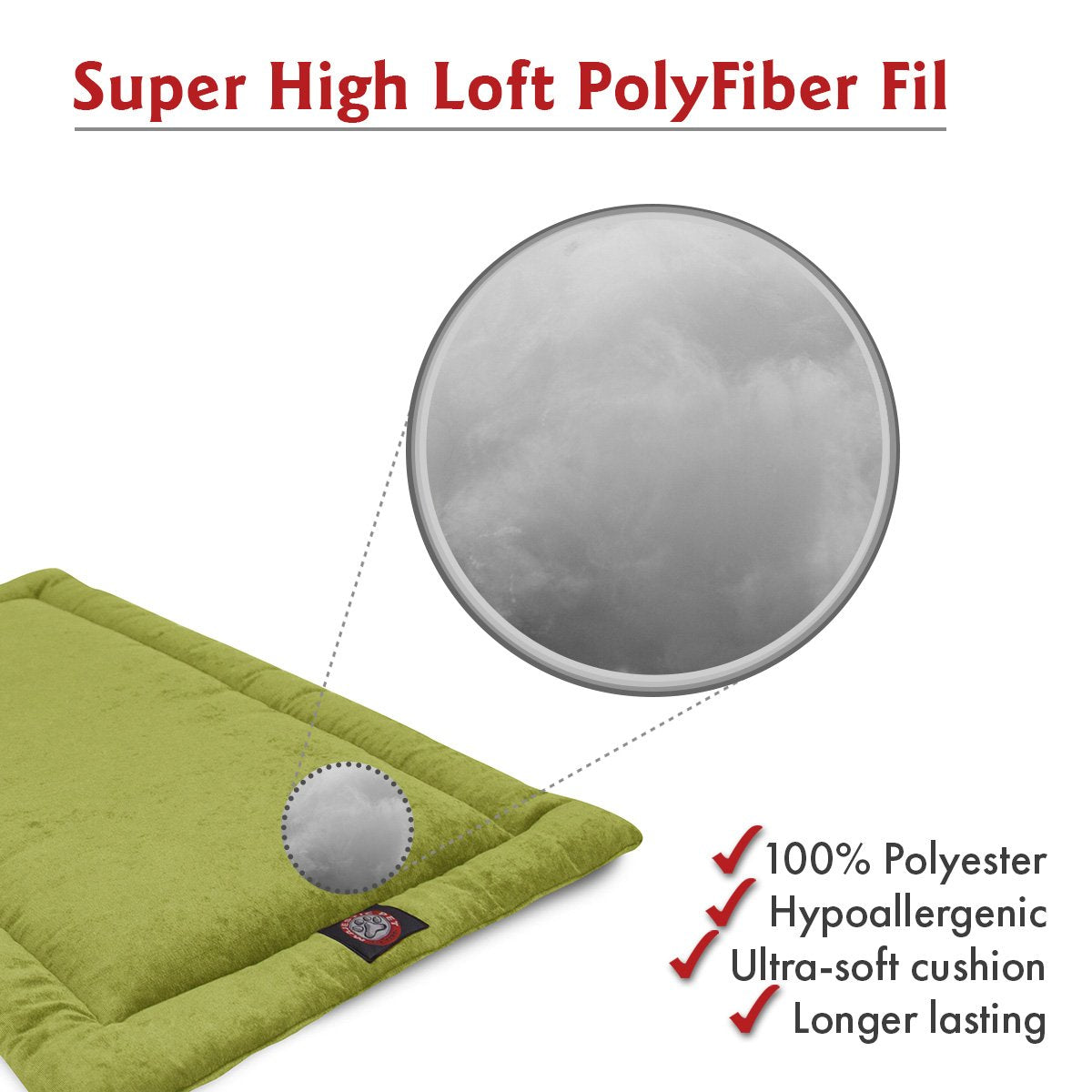 30' Villa Green Apple Crate Dog Bed Mat By Majestic Pet Products