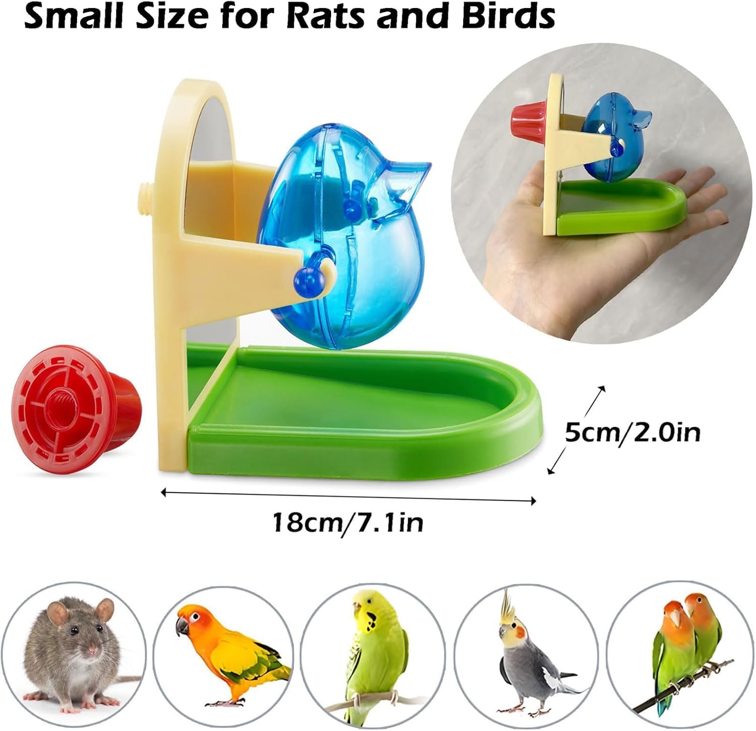 Rat Enrichment Toys, Interactive Foraging Toys For Rats, Intelligence Growth Rat Enrichment Puzzle Games, Treat Dispensing Slow