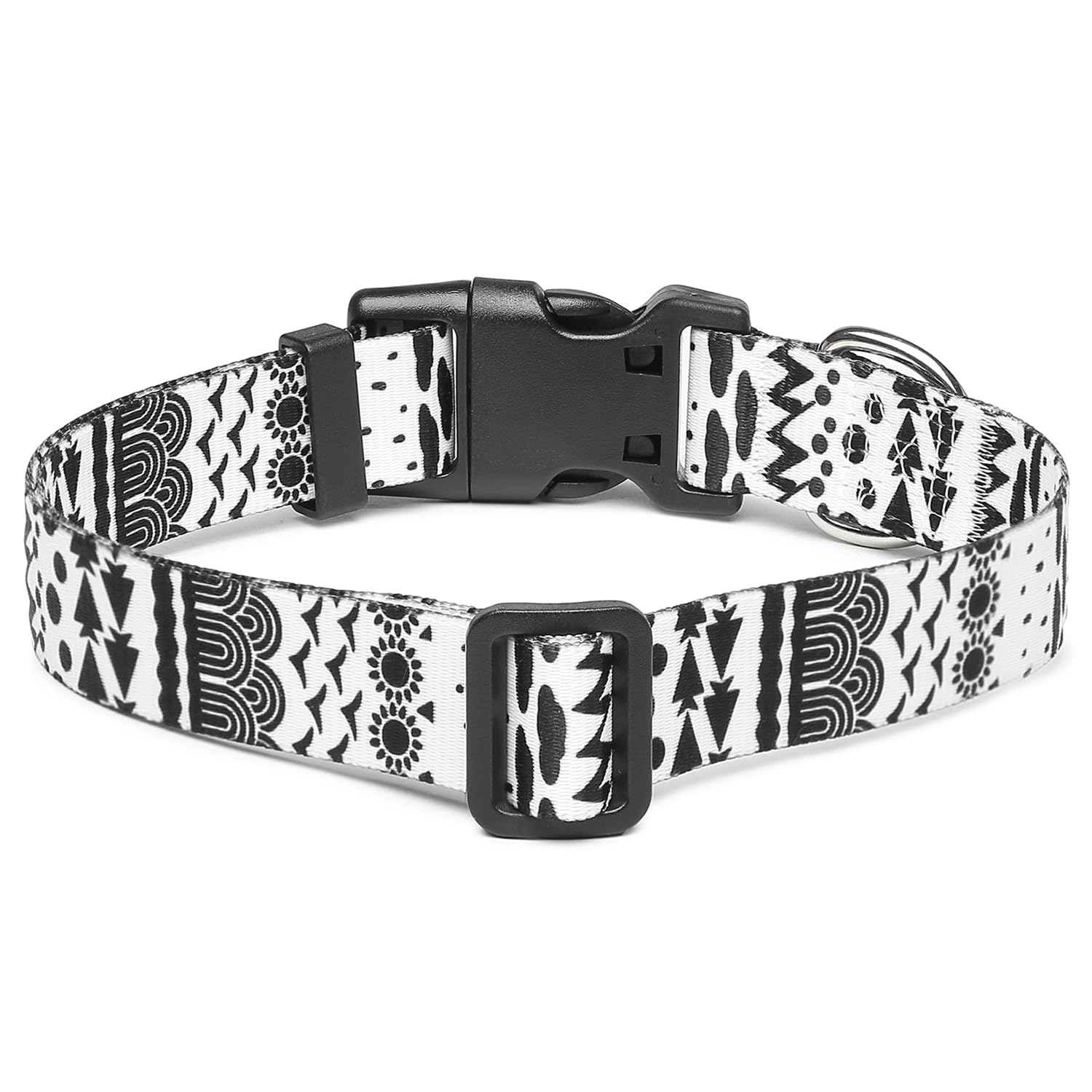 Mercano Adjustable Dog Collar - Special Design Patterns, Soft Nylon Comfortable Durable Pet Collar For Small Medium Large Dogs (