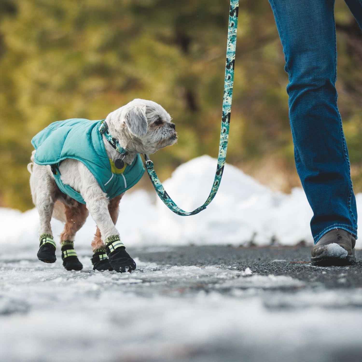 Ruffwear, Front Range Dog Leash, 5 Ft Lead With Padded Handle For Everyday Walking, Sweeping Sage