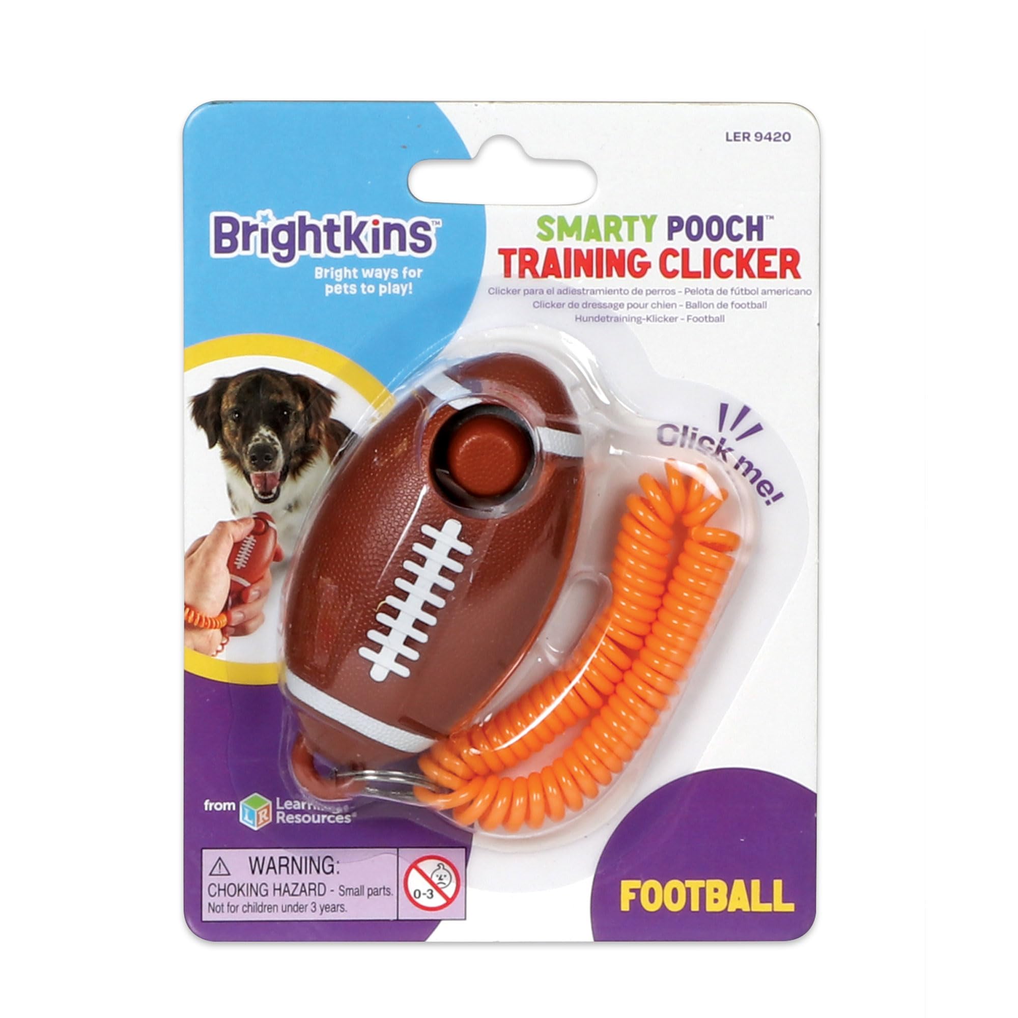 Brightkins Smarty Pooch! Training Clicker - Football