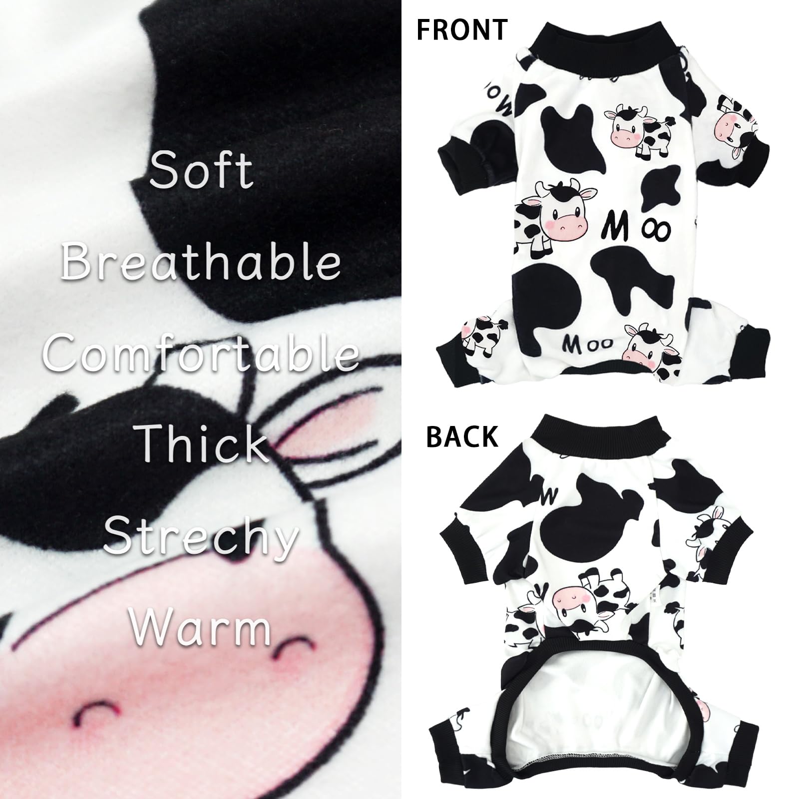 Xpudac Dog Pajamas Soft Stretchy Pig Dog Clothes For Small Medium Dogs Pet Jumpsuit Cat Apparel-Xs