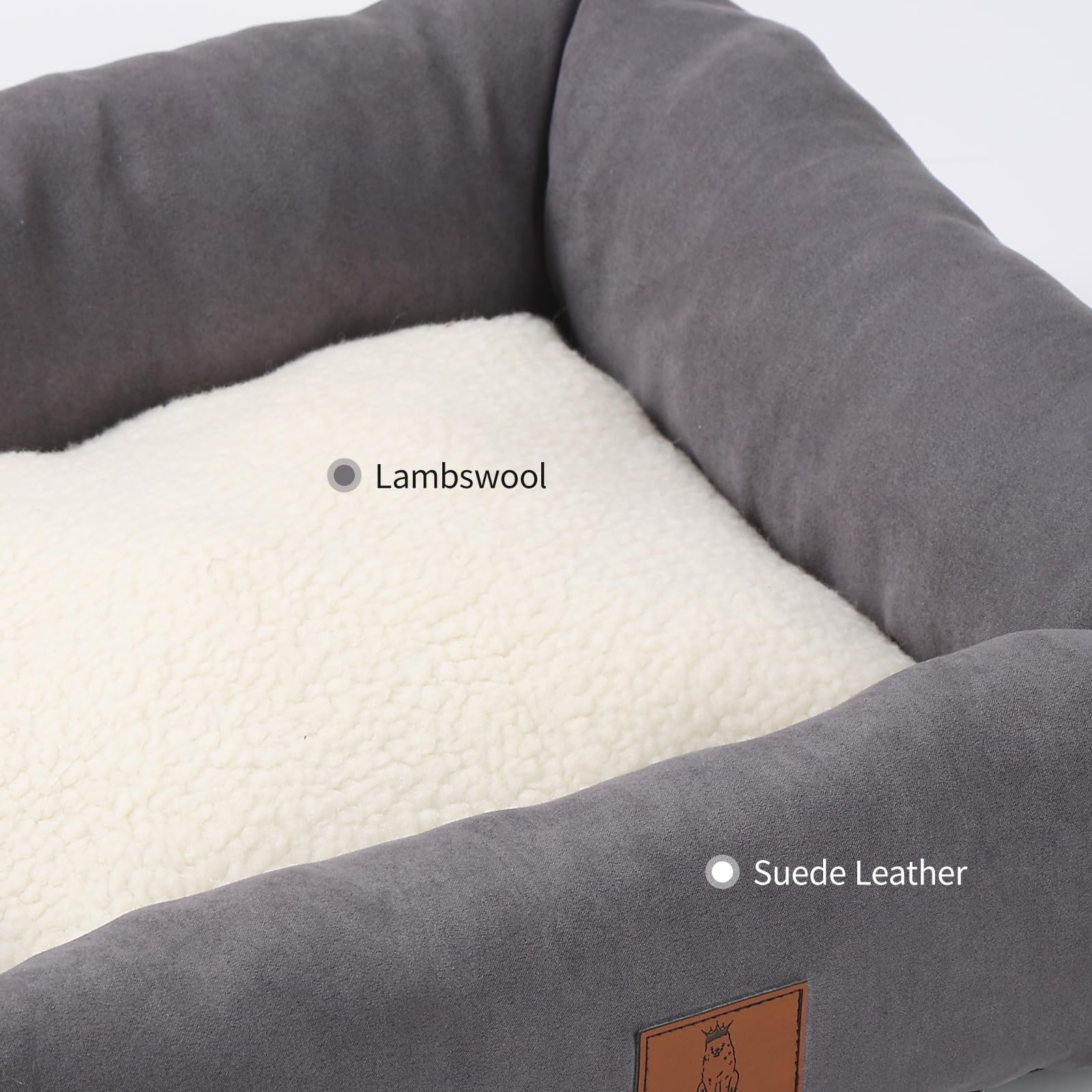 Looyn 20In Dog Bed For Small Medium Sized Dogs And Cats - Washable Rectangle Puppy Bed For Indoor Outdoor, Cozy Pet Bed With Sup