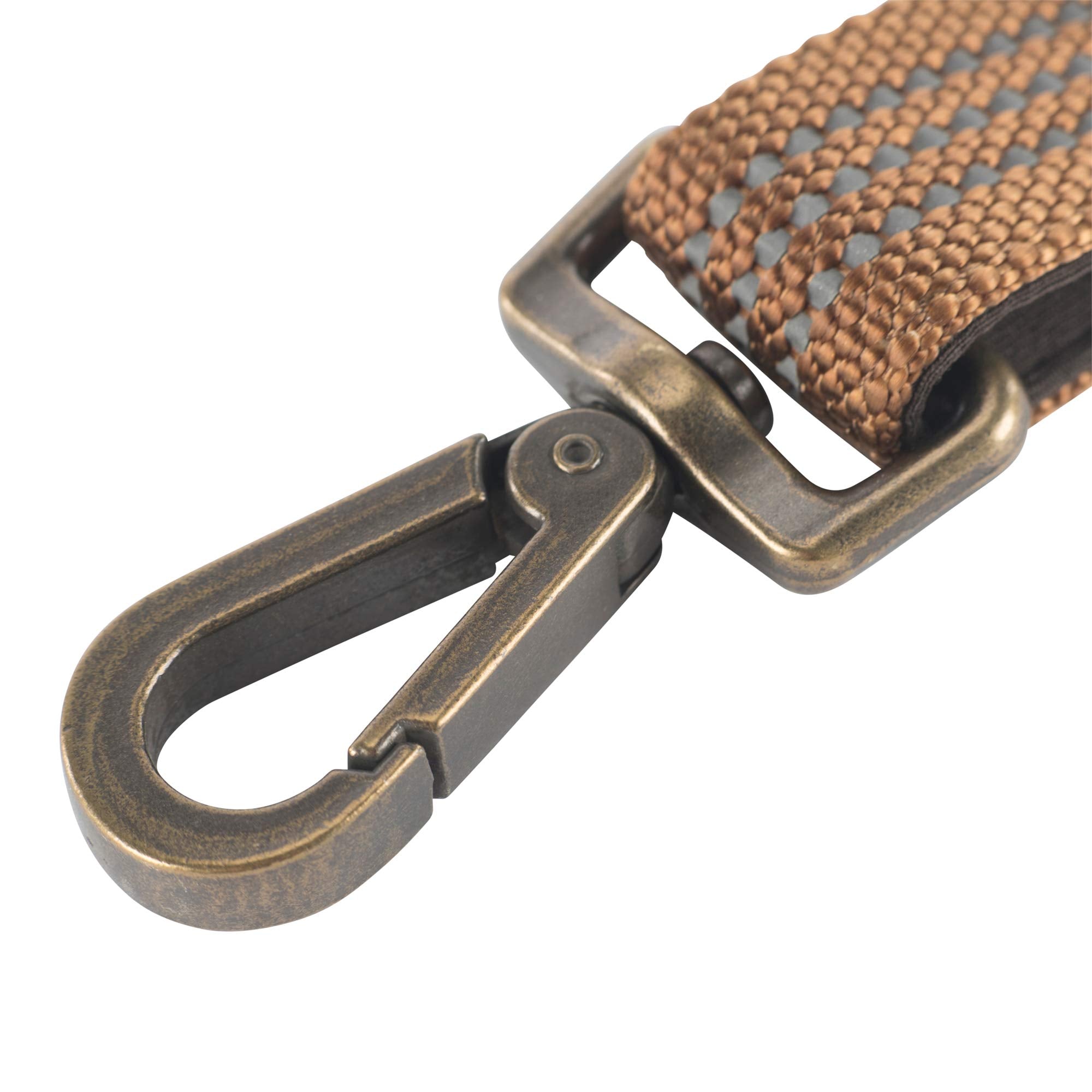 Carhartt Dog Leash Brown/Brushed Brass, Large