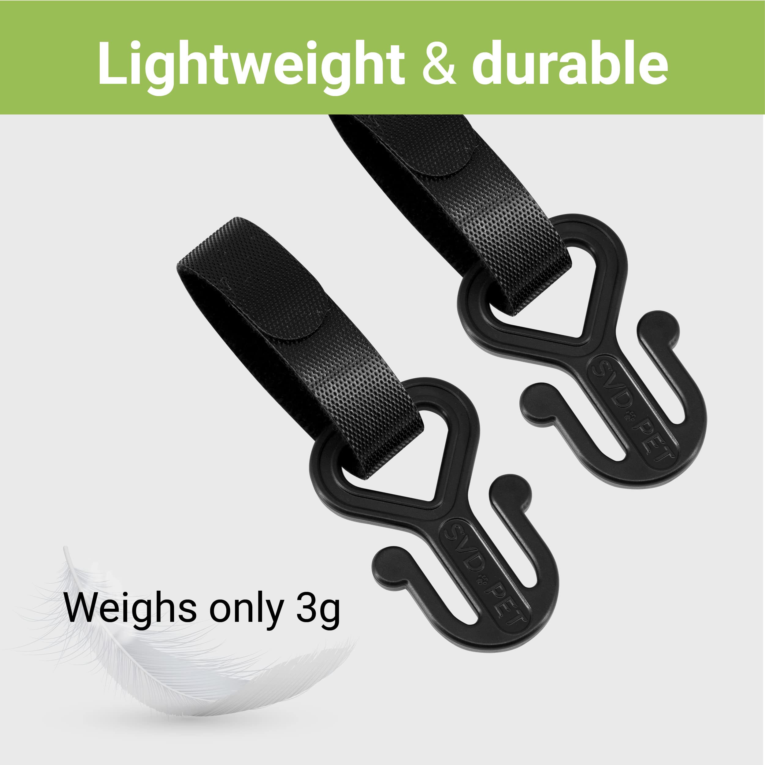 Svd.Pet 2-Pack Retractable Waste Bag Dispensers With 60 Large Waste Bags And 2 Waste Bag Holders, Dog Walking Accessory, Green T