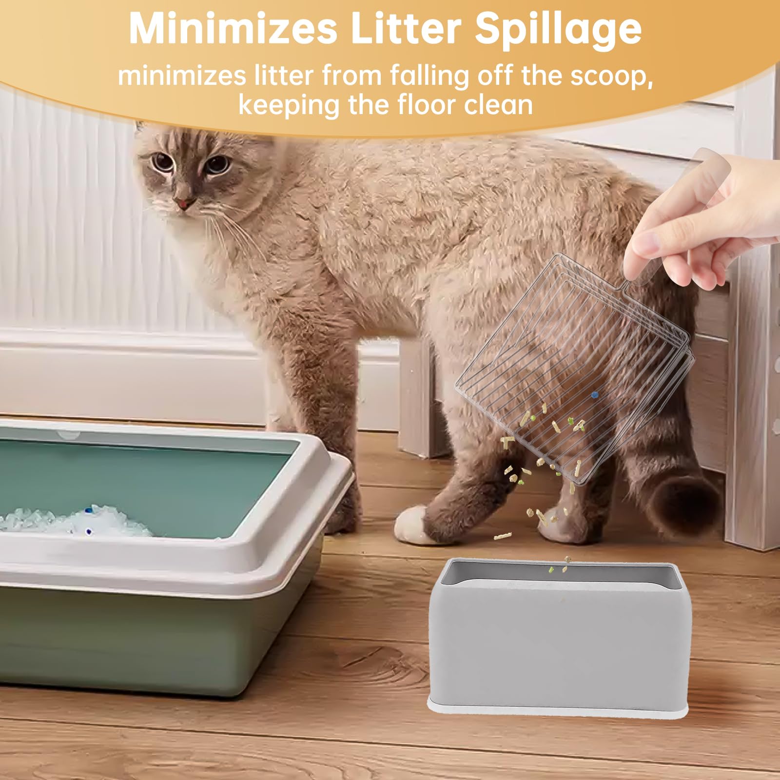 Cat Litter Scoop Holder, Replacement Holder For Metal Cat Litter Scoop, Sturdy Stand To Hold Scooper, Plastic Organizer For Scoo