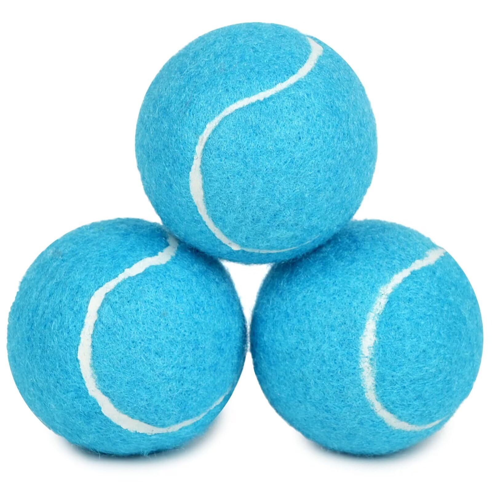 Primepets Tennis Balls For Dogs, 2.5 Inch Squeaky Dog Toys, Interactive Pet Dog Toy Balls For Medium, Large Dogs, Squeaky Tennis