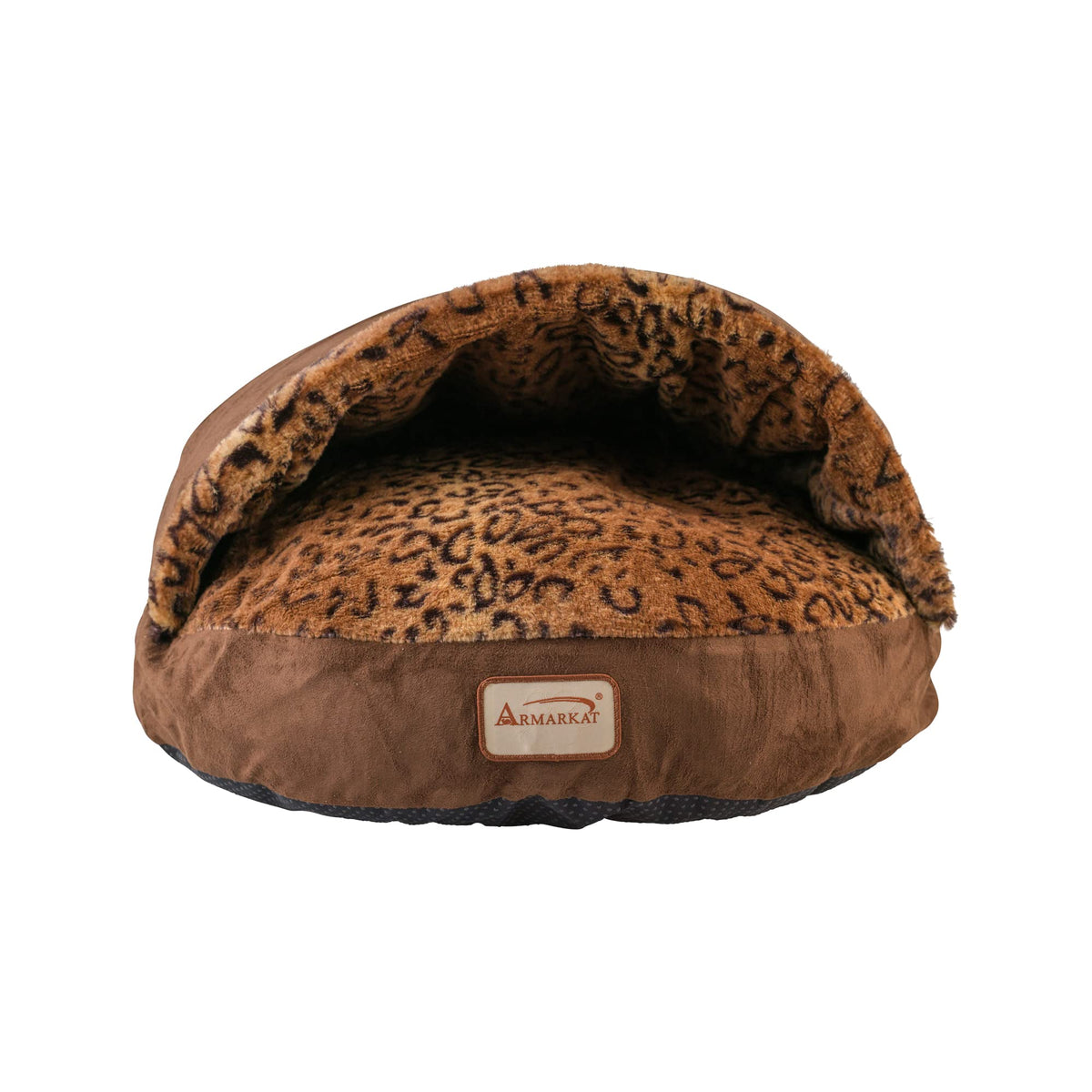 Armarkat Cat Bed, Mocha and Leopard