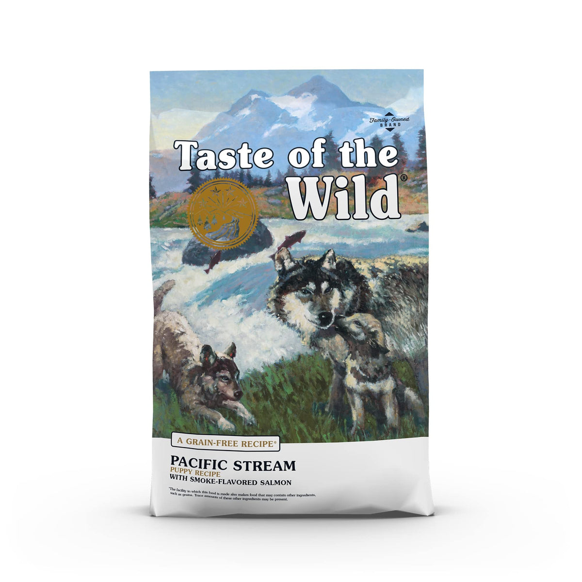 Taste Of The Wild Pacific Stream Grain-Free Dry Puppy Food With Smoke-Flavored Salmon 14Lb
