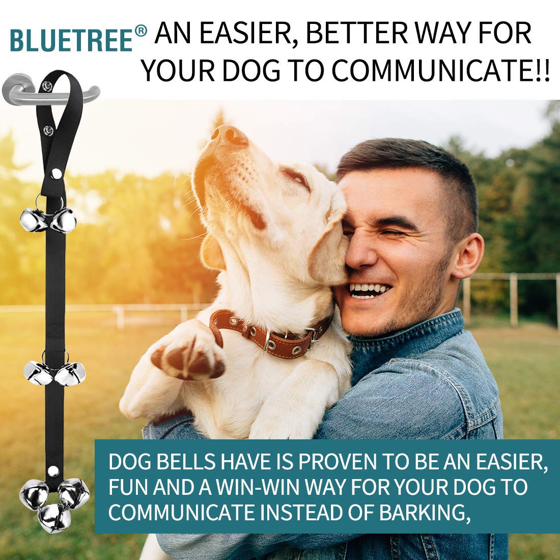 Bluetree 2 Pack Dog Doorbells Premium Quality Training Potty Adjustable Potty Training Your Puppy The Easy Way - 7 Extra Large L