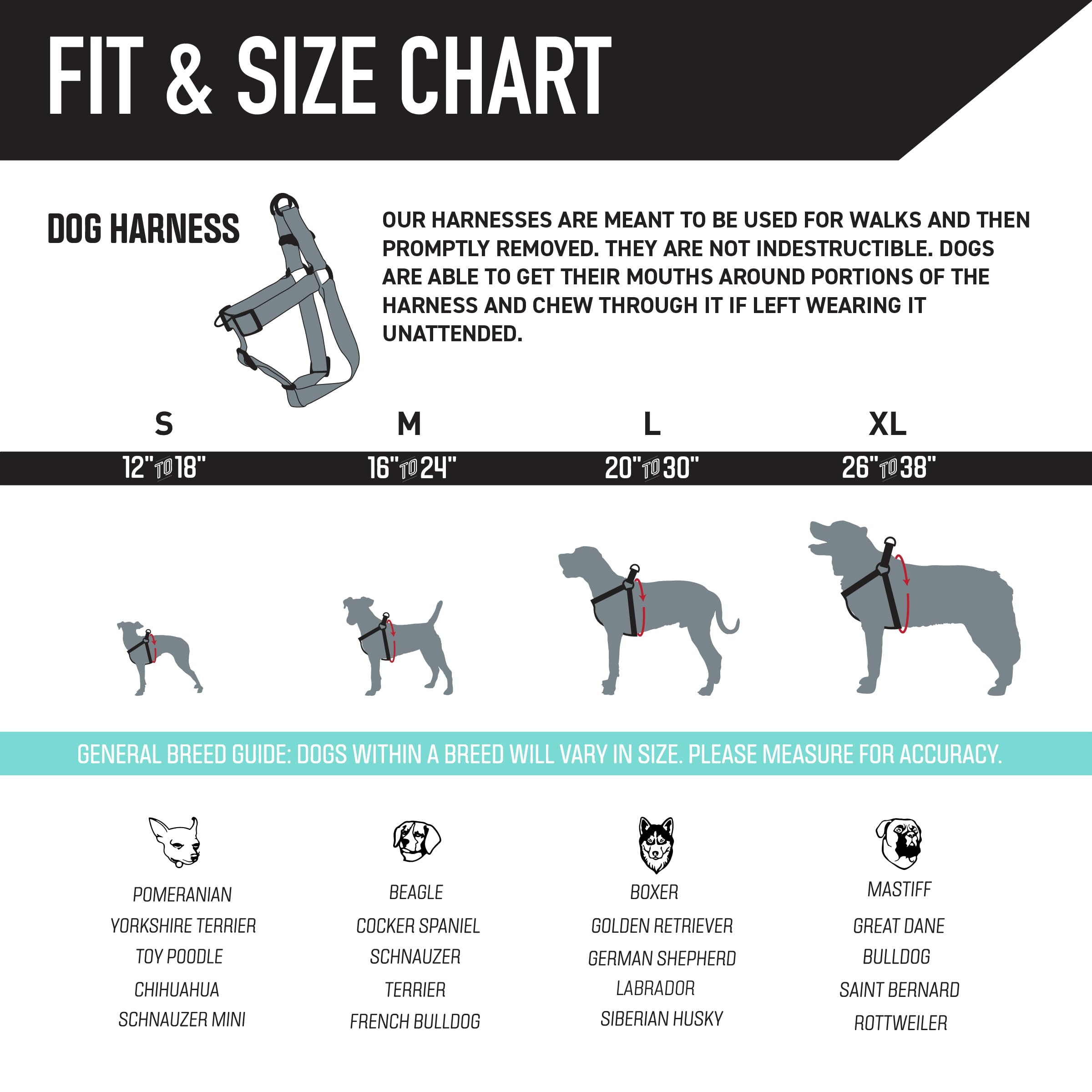 Wolfgang Heavy Duty Adjustable Dog Harness, Pull-Tested for Walking & Training, MarbleSwirl Print, Medium