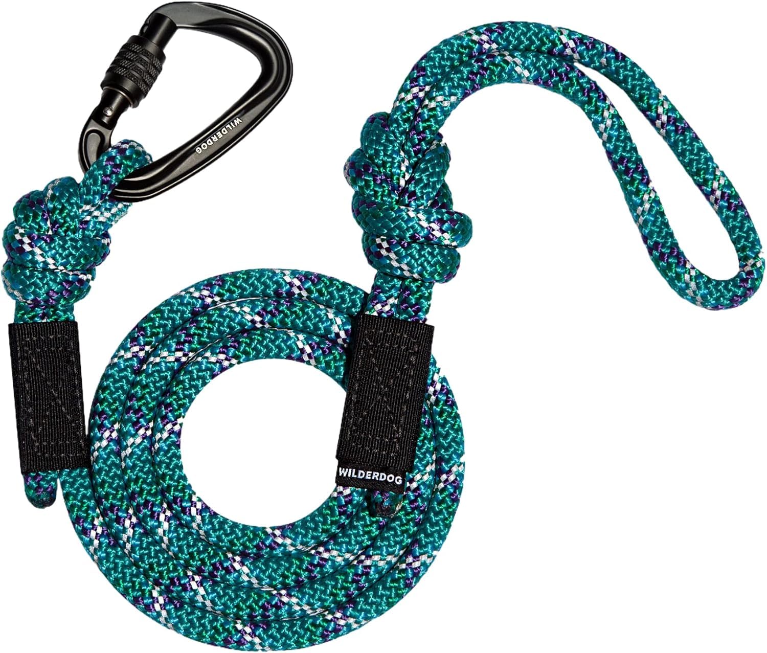 Wilderdog Carabiner Climbing Rope Dog Leash For Medium & Large Dogs - 5Ft - Islander