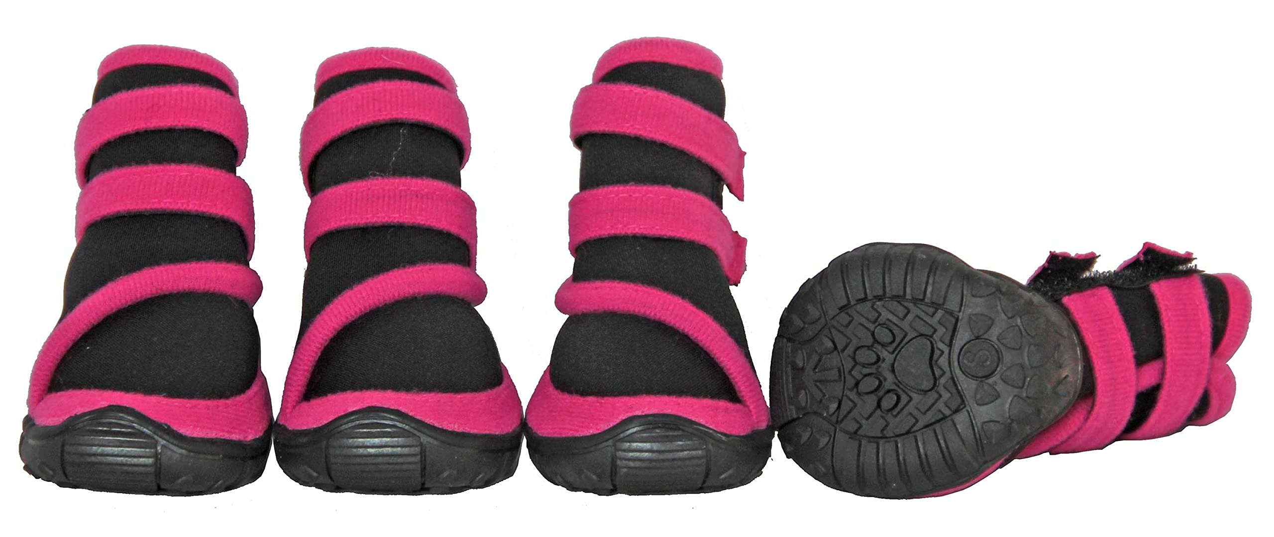 Pet Life Performance-Coned Neoprene Dog Shoes With High-Ankle Support And Premium Rubberized Grip Dog Booties - Set Of 4 Dog Boots