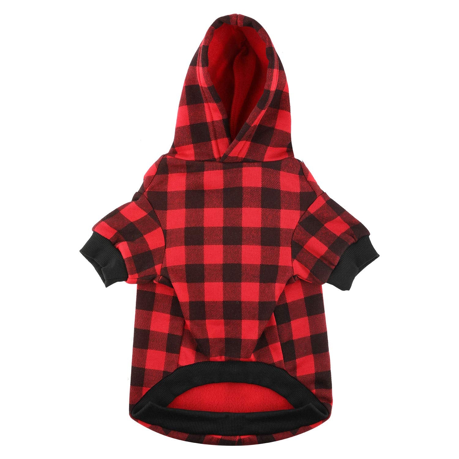 Plaid Dog Hoodie Sweatshirt Sweater For Extra Large Dogs Cat Puppy Clothes Coat Warm And Soft(Xxl)