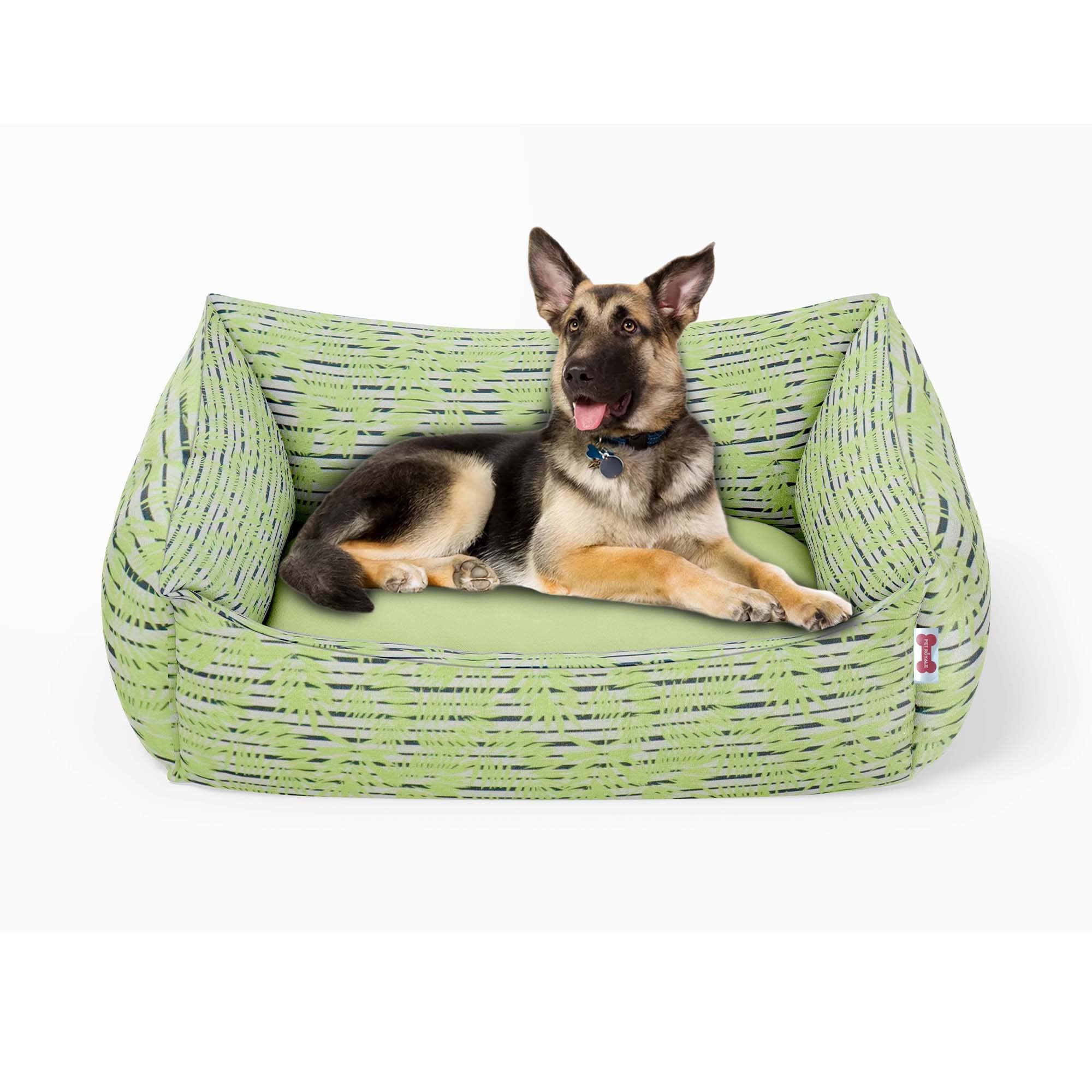 Pet Royale Large Dog Bed | Reversible Dog Bed for Big Dogs | Plus Extra Removable 100% Cotton Washable Covers (for Large Sized D