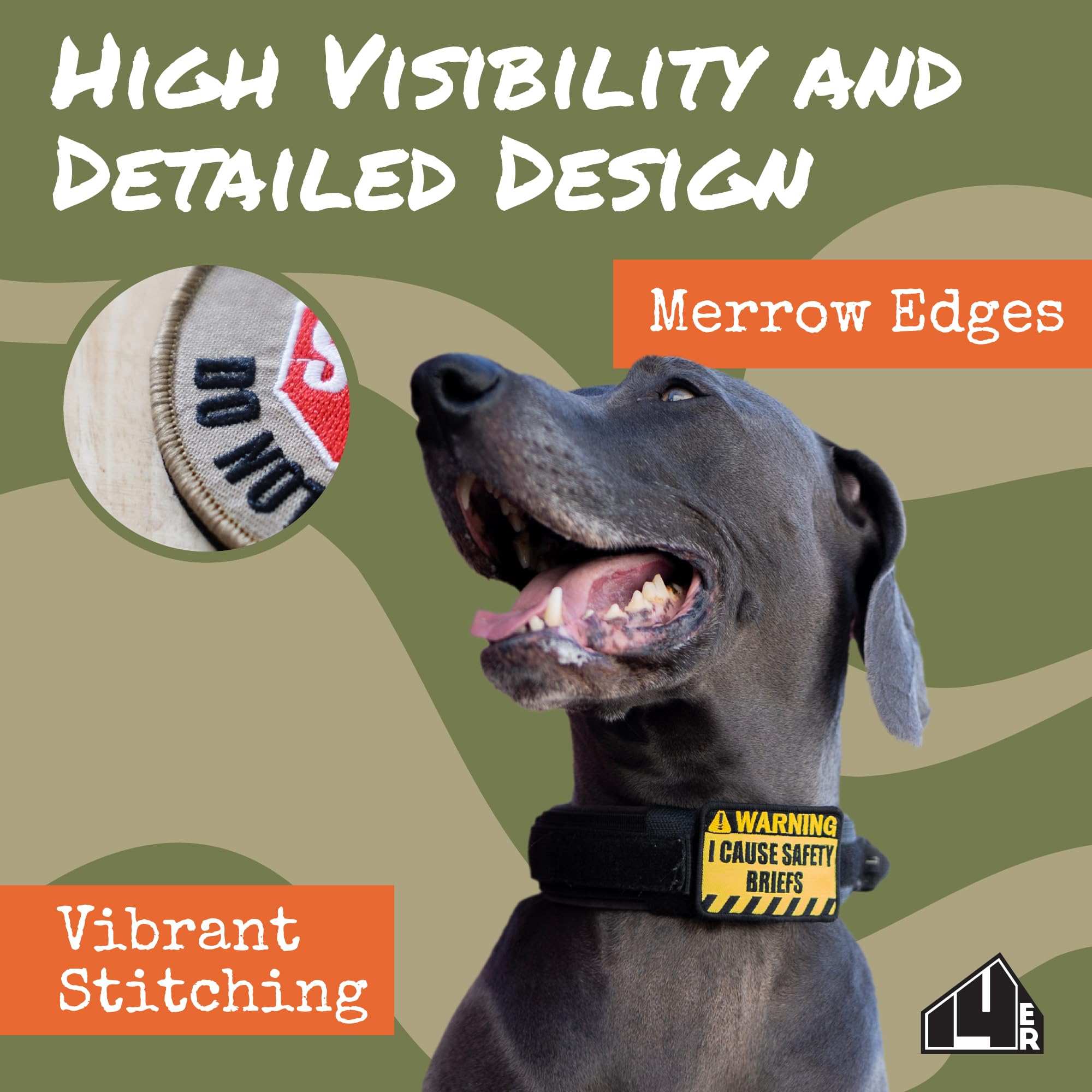 14Er Tactical Service Dog Patches | Ask To Pet Patch, Do Not Pet Patch, Service Dog In Training Patches | Service Dog Vest Patches, Dog Patches For Harness | Service Dog Patch Set (12-Pack)