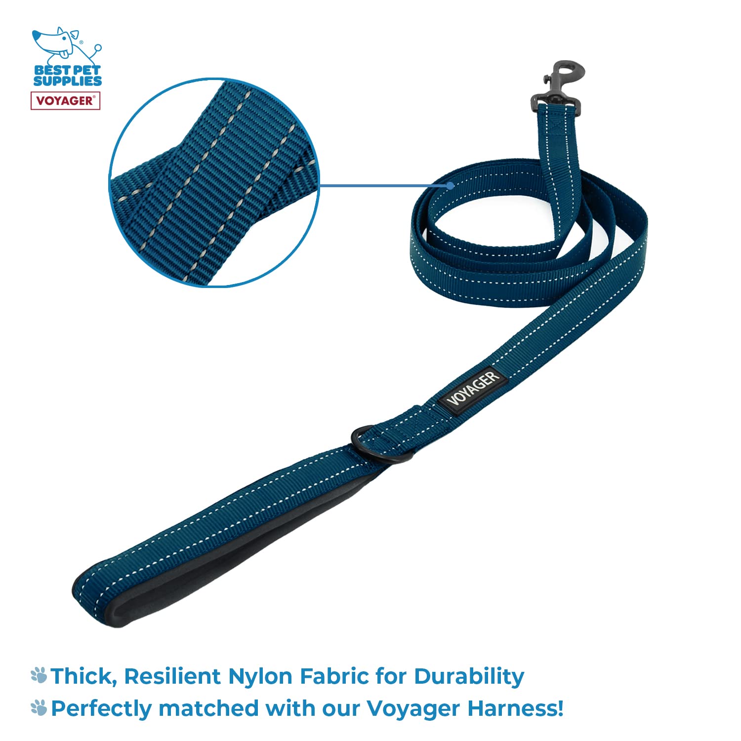 Air Frontier Mesh Dog Harness With And Reflective Dog Leash Set, Reflective Stitching, And Lightweight Breathable No-Pull Design, Adjustable Neck And Chest Straps For Small To Large Breeds - Buw, S