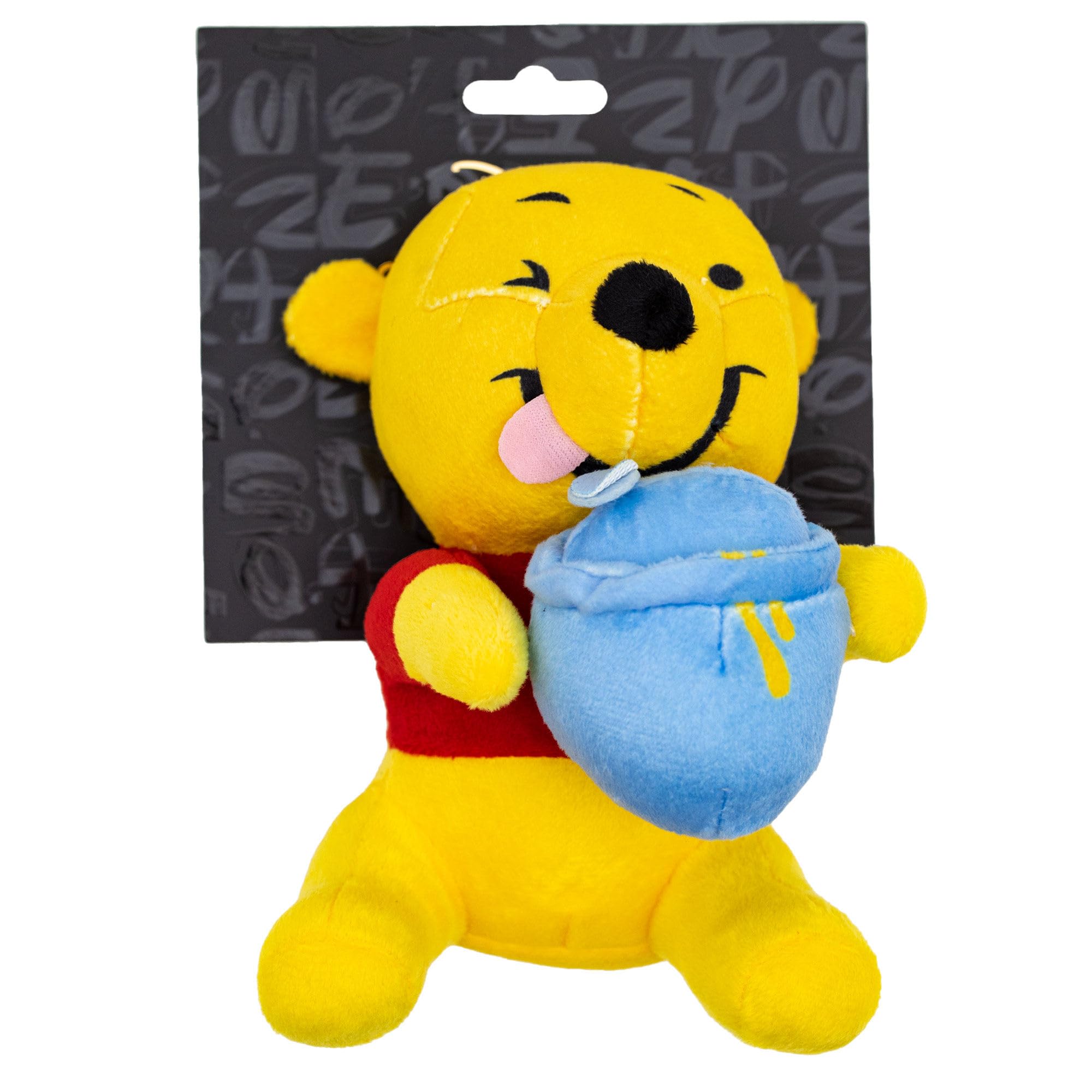 Buckle-Down Disney Dog Toy, Winnie The Pooh Winking Hunny Pot Sitting Pose Pet Toy, Plush