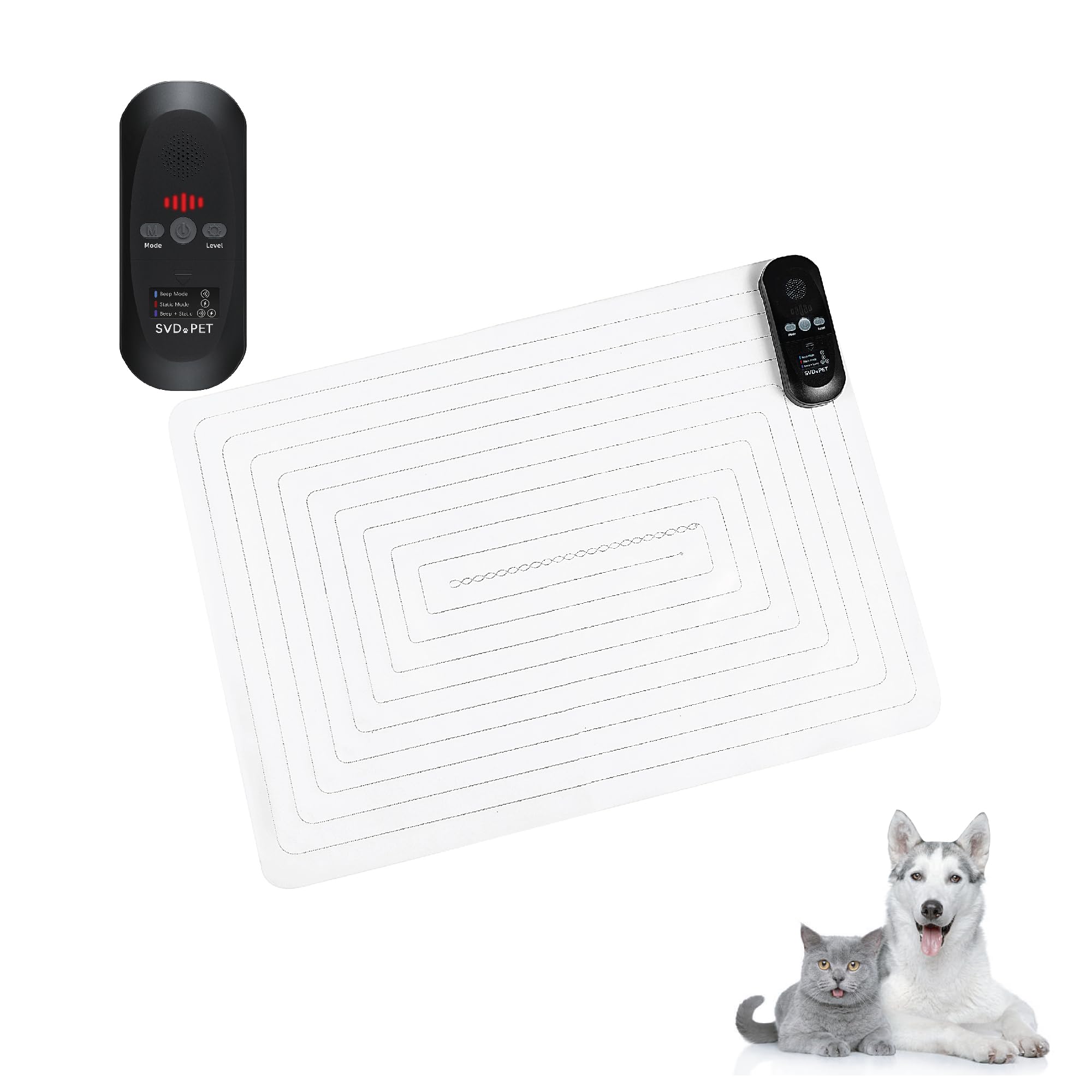 SVD.PET Pet Training Mat with Tester, 22 X 16, Pet Shock Pad, Dogs & Cats Electronic Repellent mat for Indoor, 3 Training Modes,