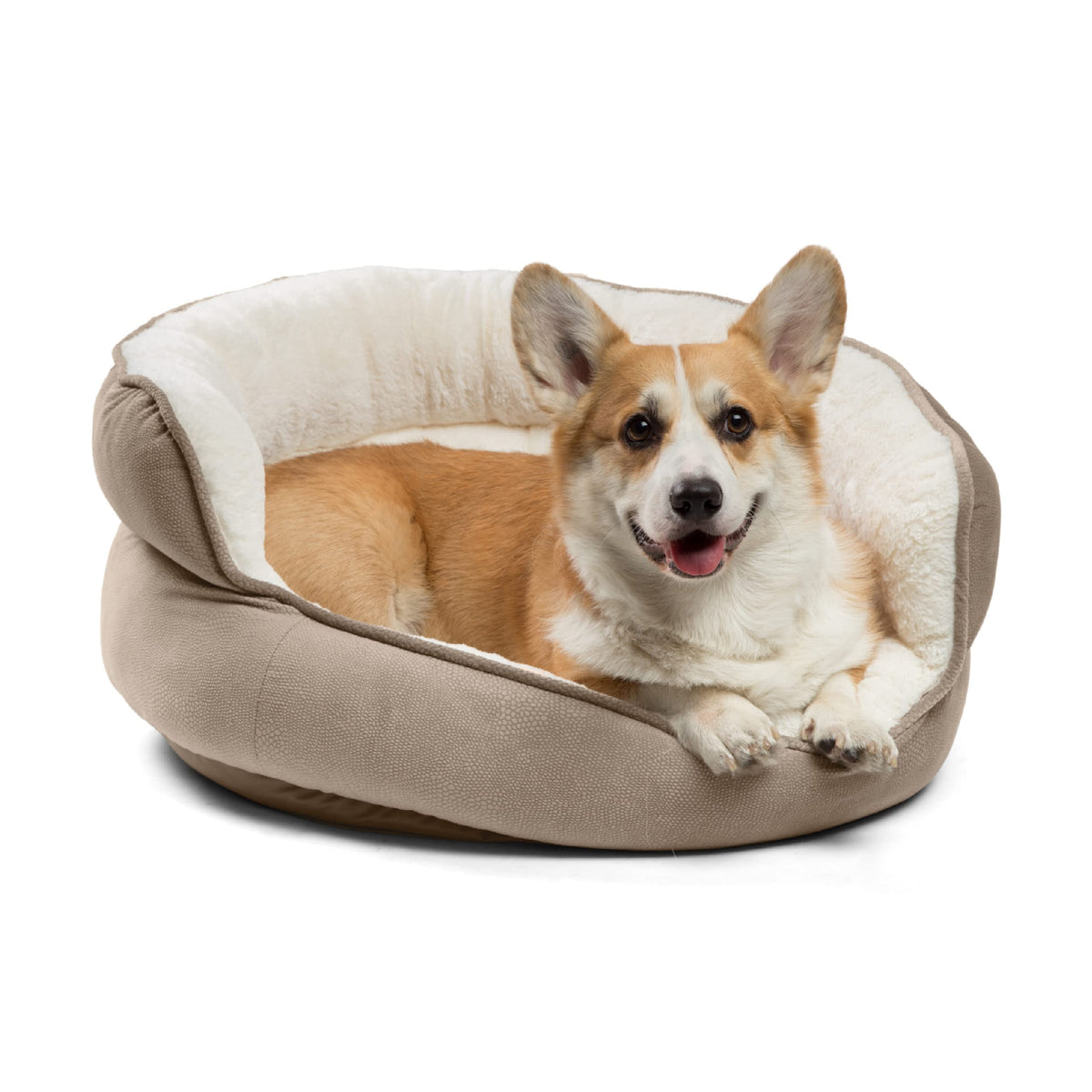 Best Friends By Sheri Pet Throne Wheat Jumbo Round Orthopedic Cat And Dog