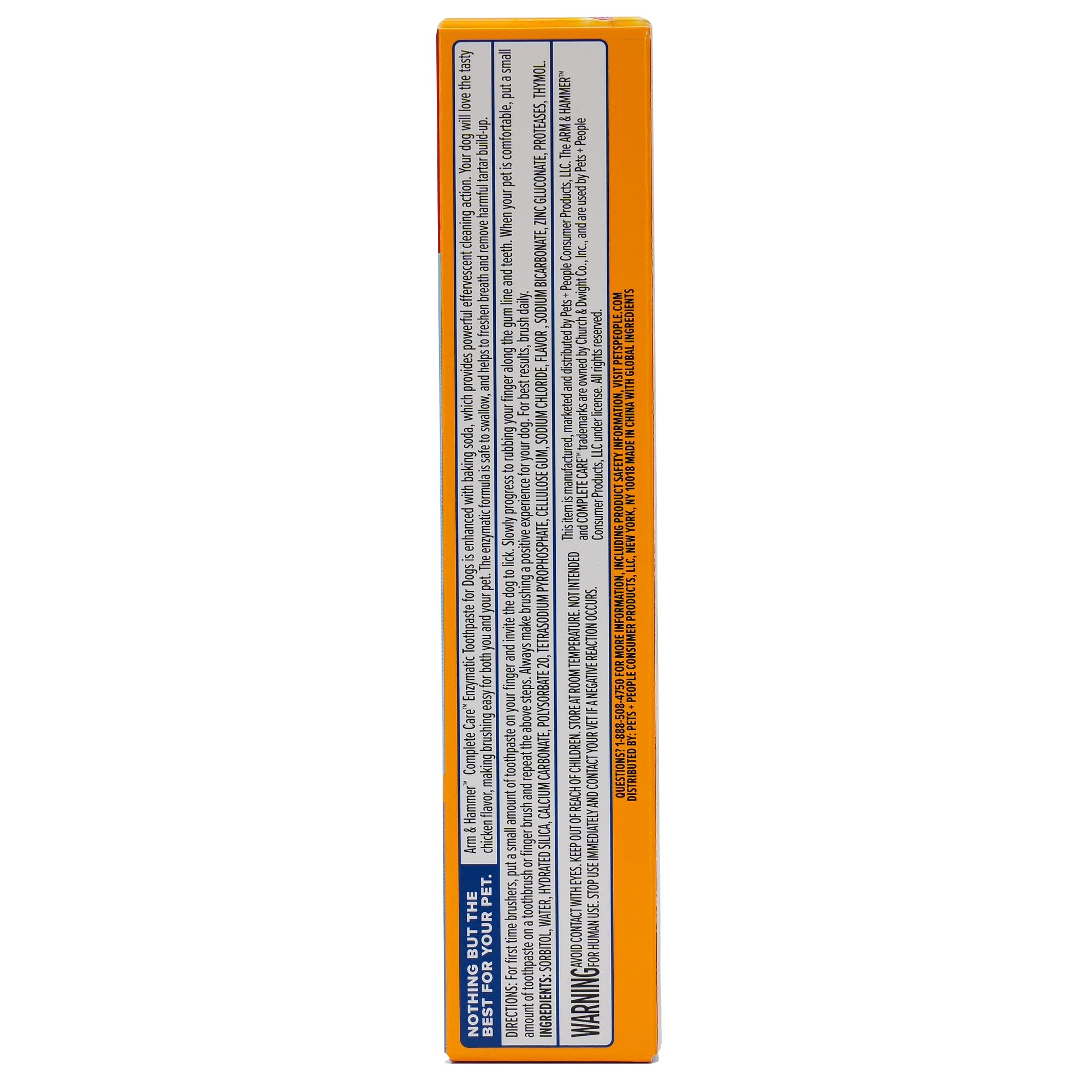 Arm & Hammer Complete Care Dog Dental Kit, Chicken Flavor - Includes Enzymatic Dog Toothpaste and Toothbrush for Dogs - Baking S