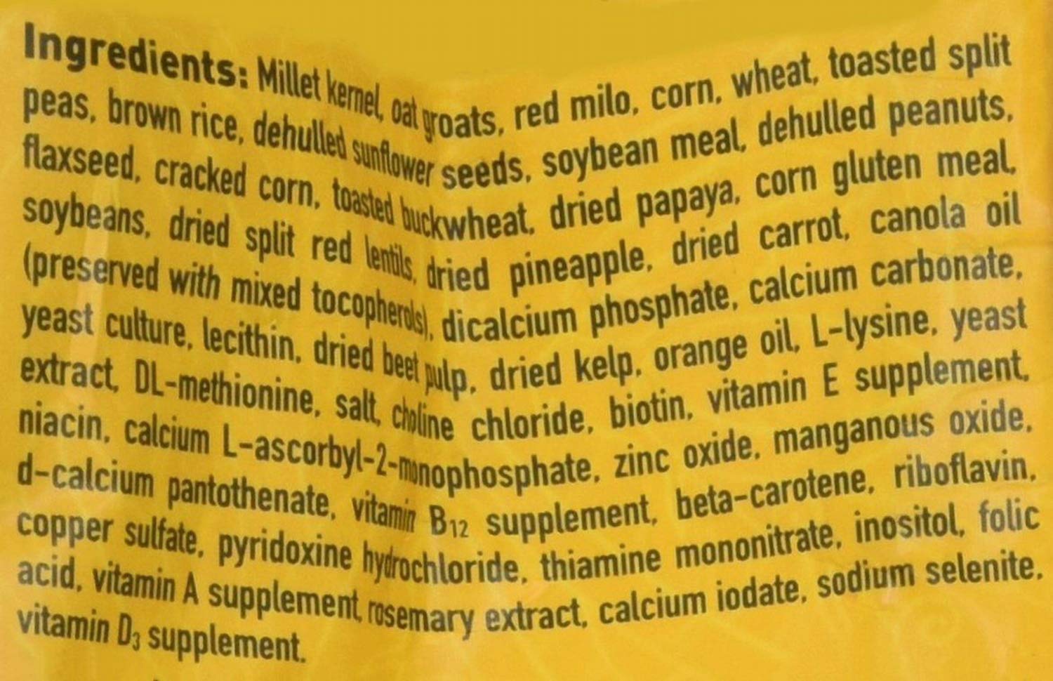 Hari Hagen Tropimix Enrichment Food for Cockatiels & Lovebirds, 2 lb. - HARI Parrot Food with Seeds, Fruit, Nuts, Vegetables, Gr