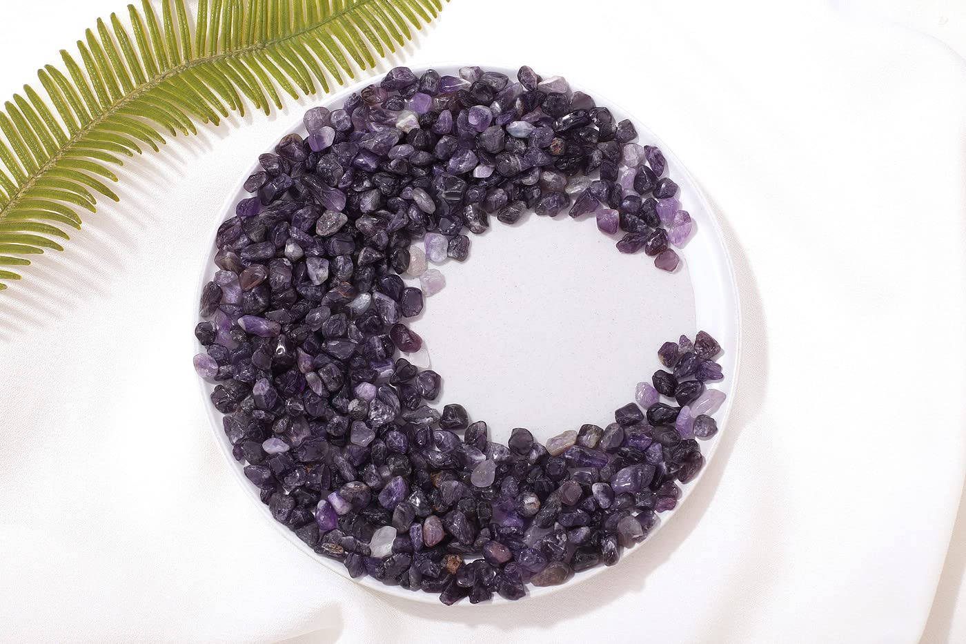 1Lb Amethyst Aquarium Gravel Rocks Natural Tumbled Healing Crystal Chips Bulk Gemstones Tumbled Crushed Stones For Fountain Vase Filler Planters Decorative Fish Tank Potted Reiki Energy Balancing