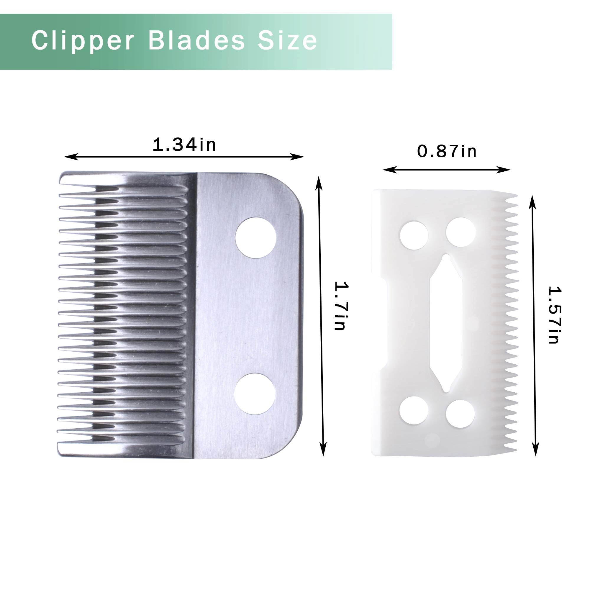 Replacement Clipper Blade Compatible With W-Ahl #30-15-10 Pro Ion, Iron Horse, Show Pro Plus, U-Clip, And Deluxe U-Clip,Professi